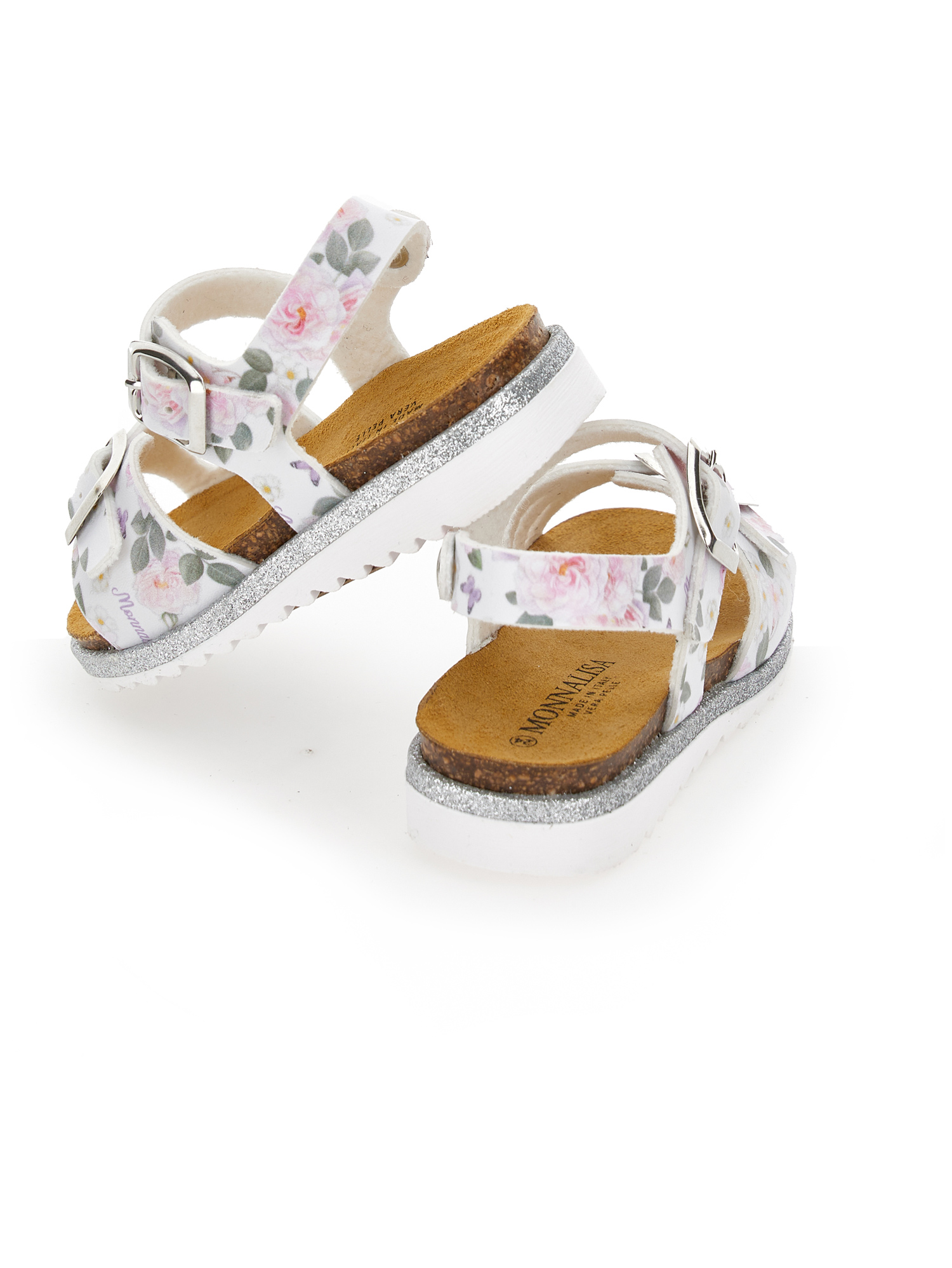 Floral print sandals girl Monnalisa Egypt