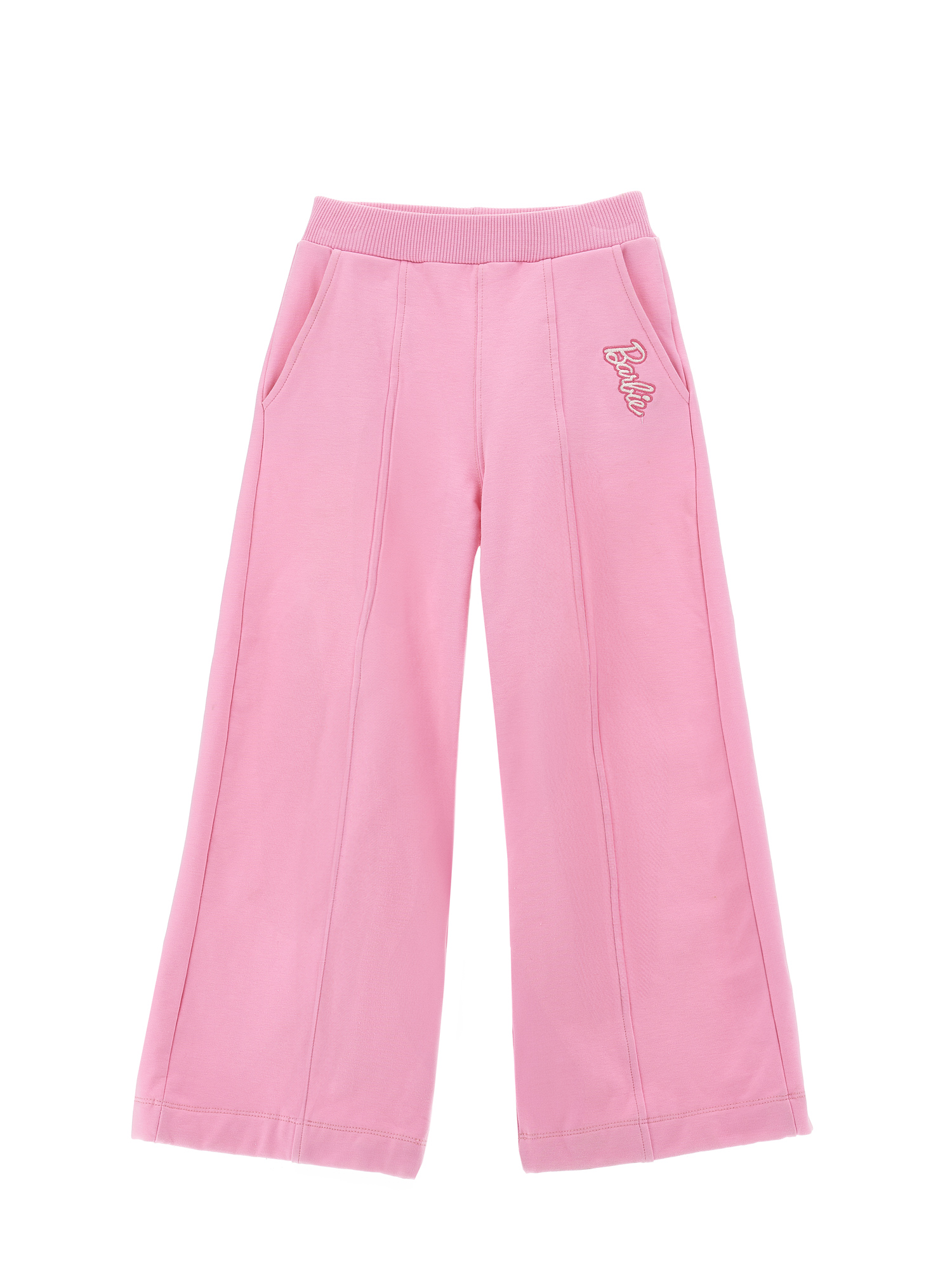 Monnalisa Barbie™ Stretch Sweatpants In Bright Peach Pink