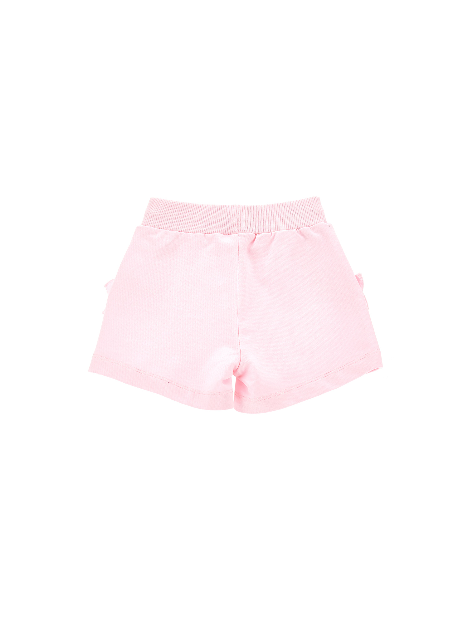 Shop Monnalisa Fleece Shorts With Ruffles In Rosa Fairy Tale