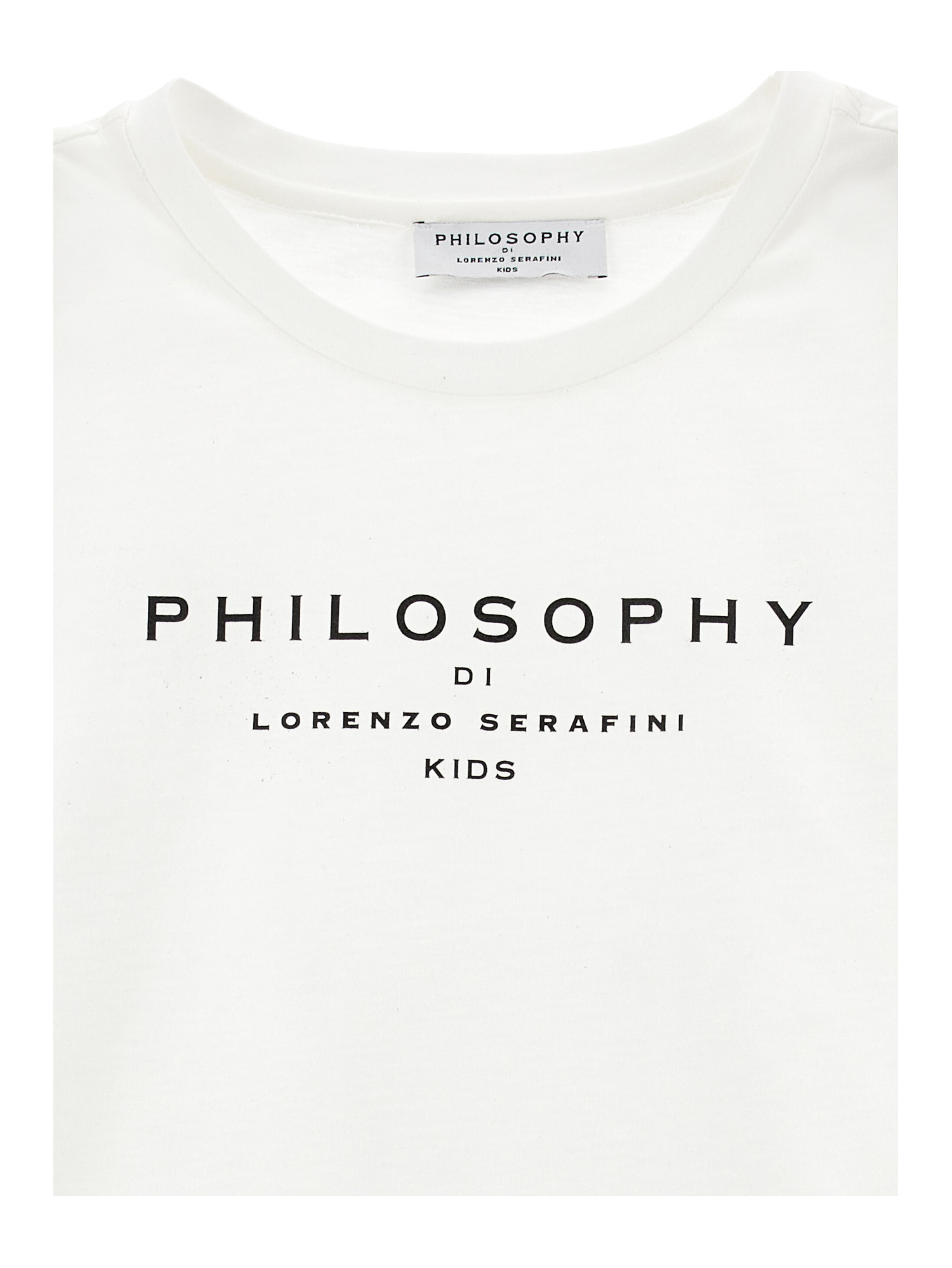 Philosophy Di Lorenzo Serafini Philosophy Kids Cotton T-shirt With Logo In White