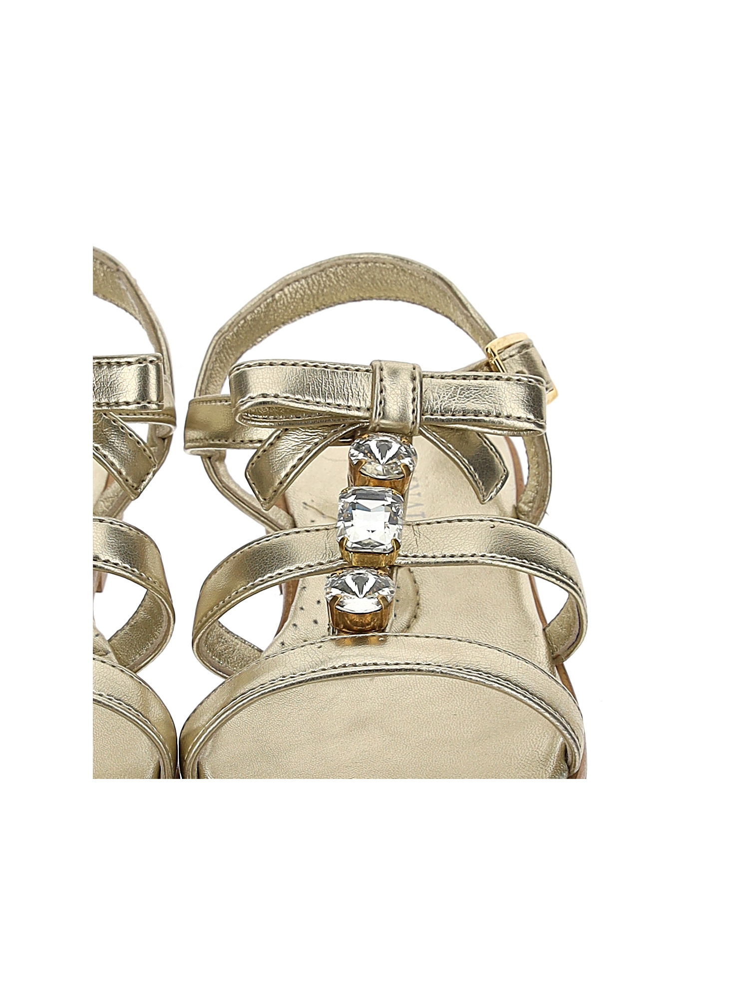MONNALISA MONNALISA  JEWEL SANDALS WITH MAXI RHINESTONES 