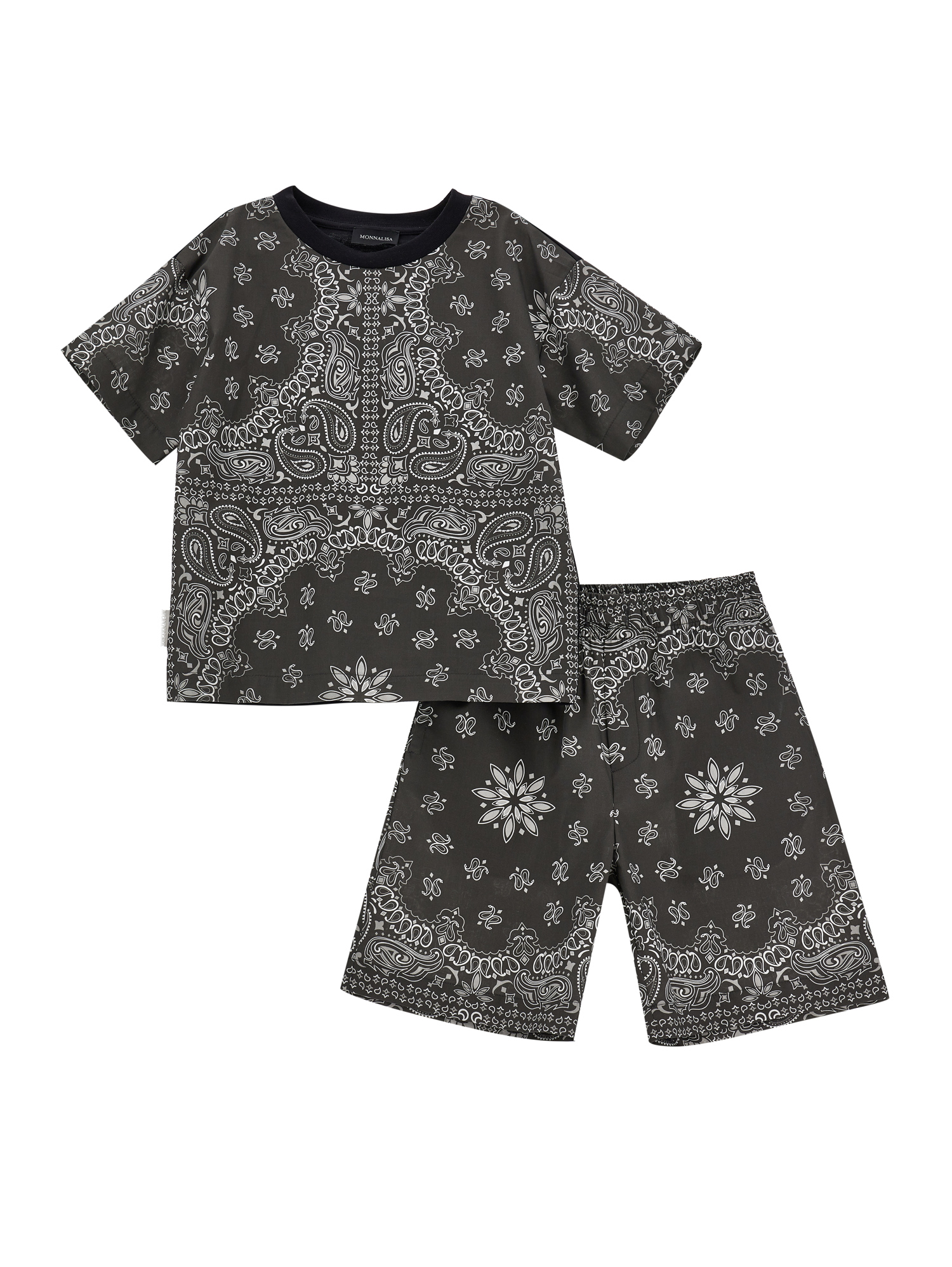 Monnalisa Completo popeline due pezzi paisley