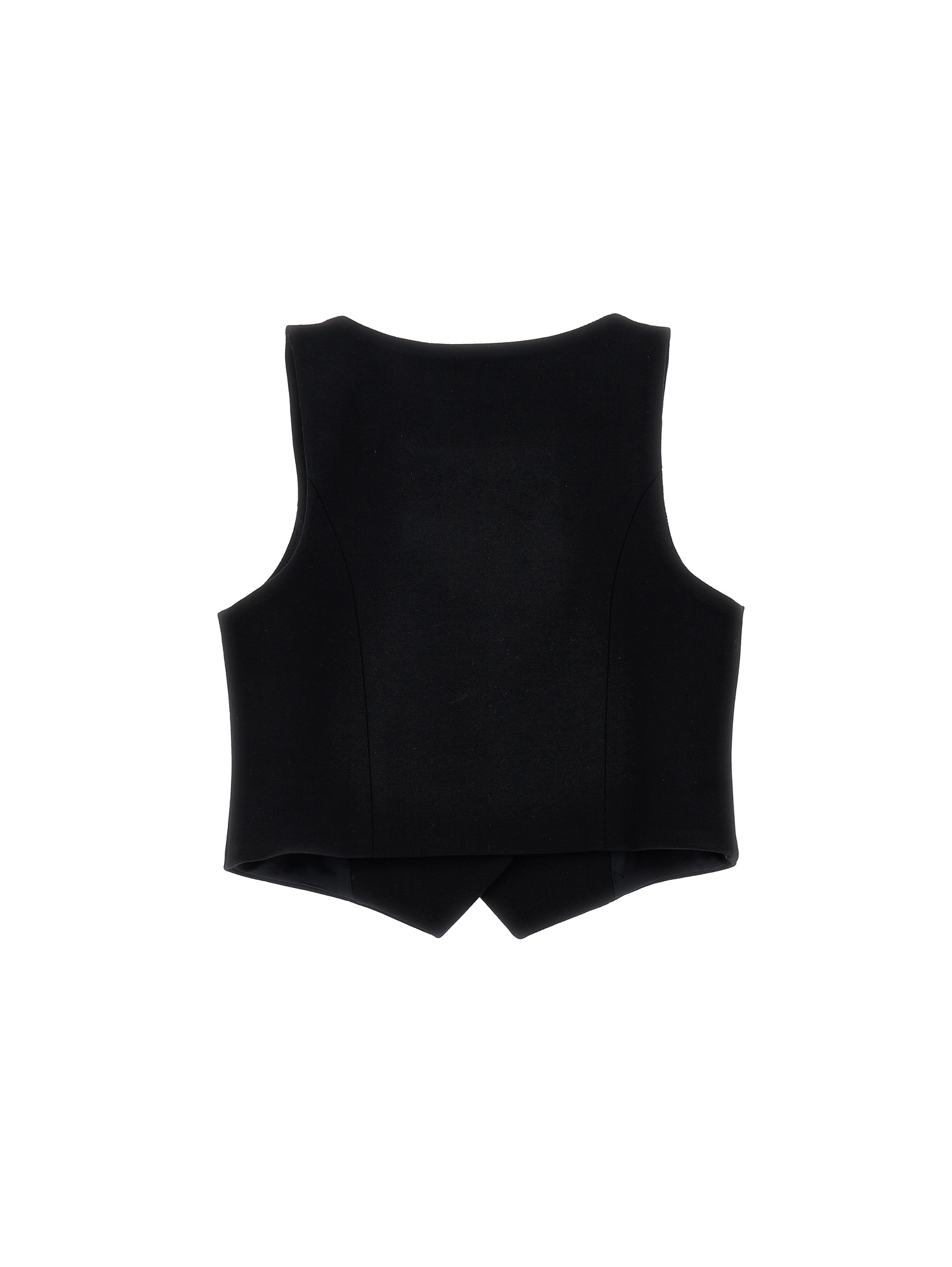 Monnalisa Milano Stitch Waistcoat In Black