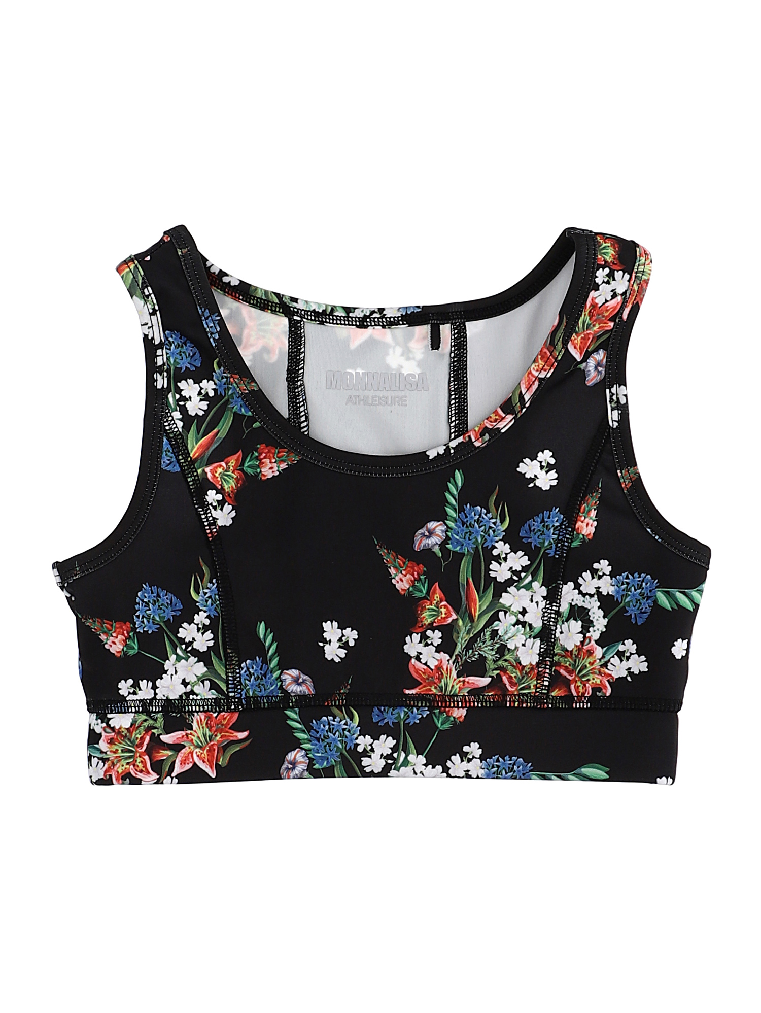 Practical jersey bralette with print Monnalisa Girls Clothing Tops Crop Tops 