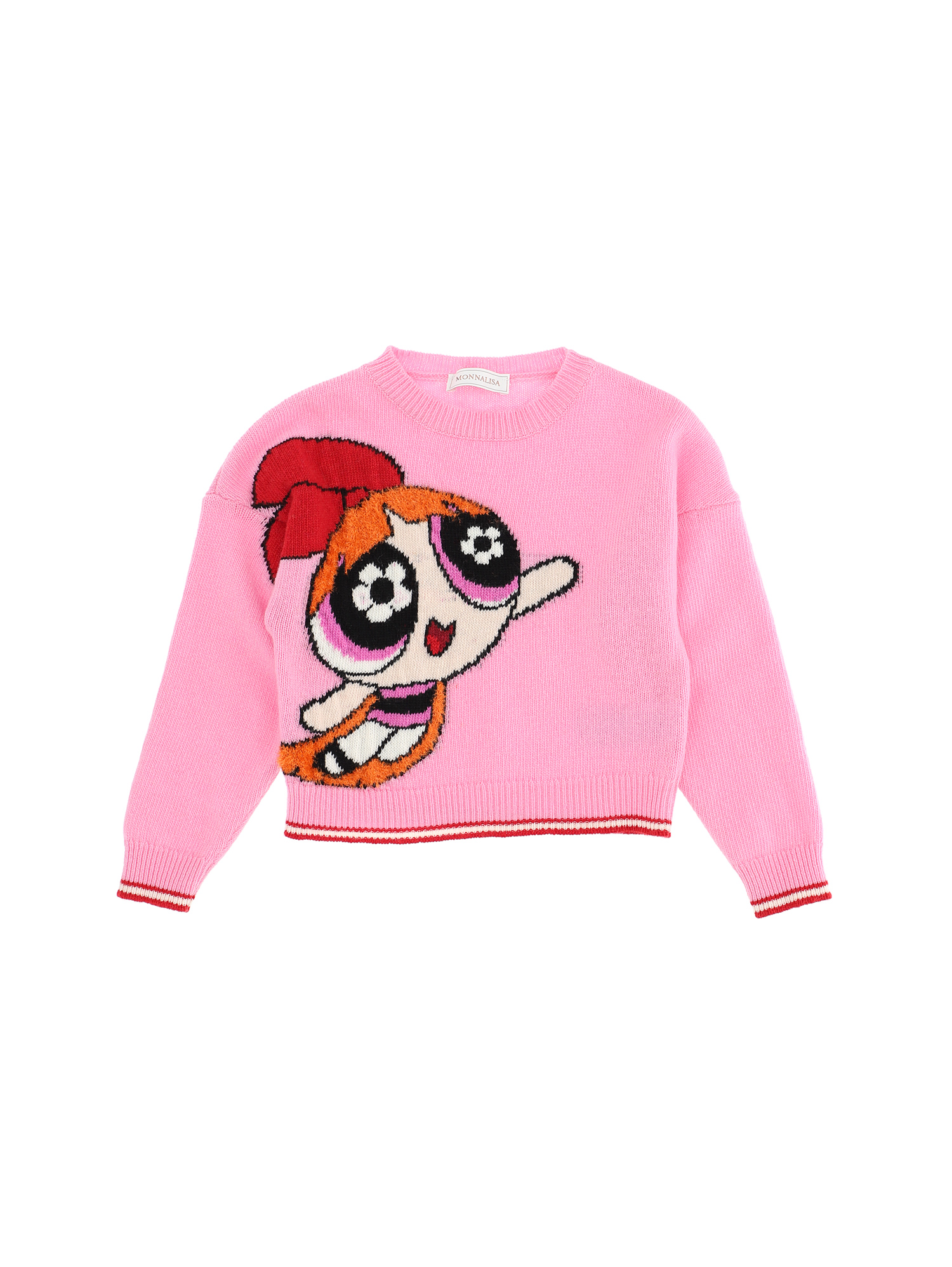 Monnalisa Bambina Abbigliamento Maglioni e cardigan Cardigan Cardigan maglia ricamata Superchicche 