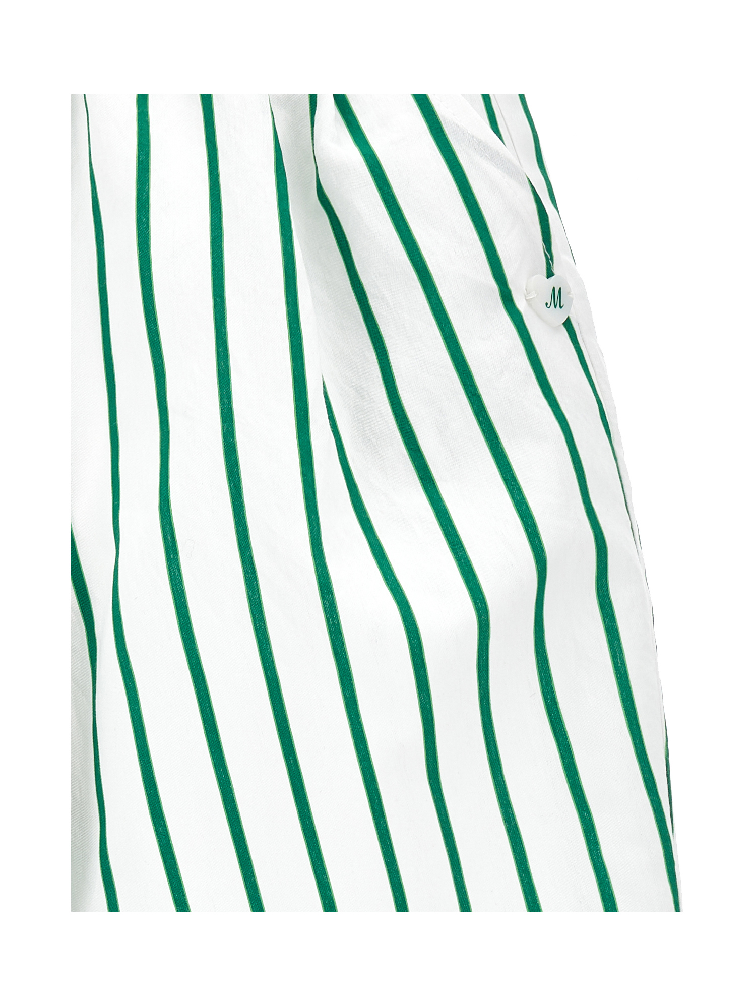 Shop Monnalisa Comfy Alternate Stripe Trousers In White