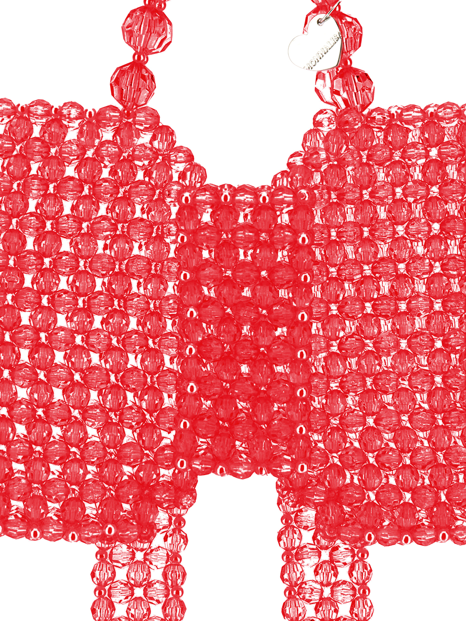 Monnalisa Candy Beaded Bag In Red