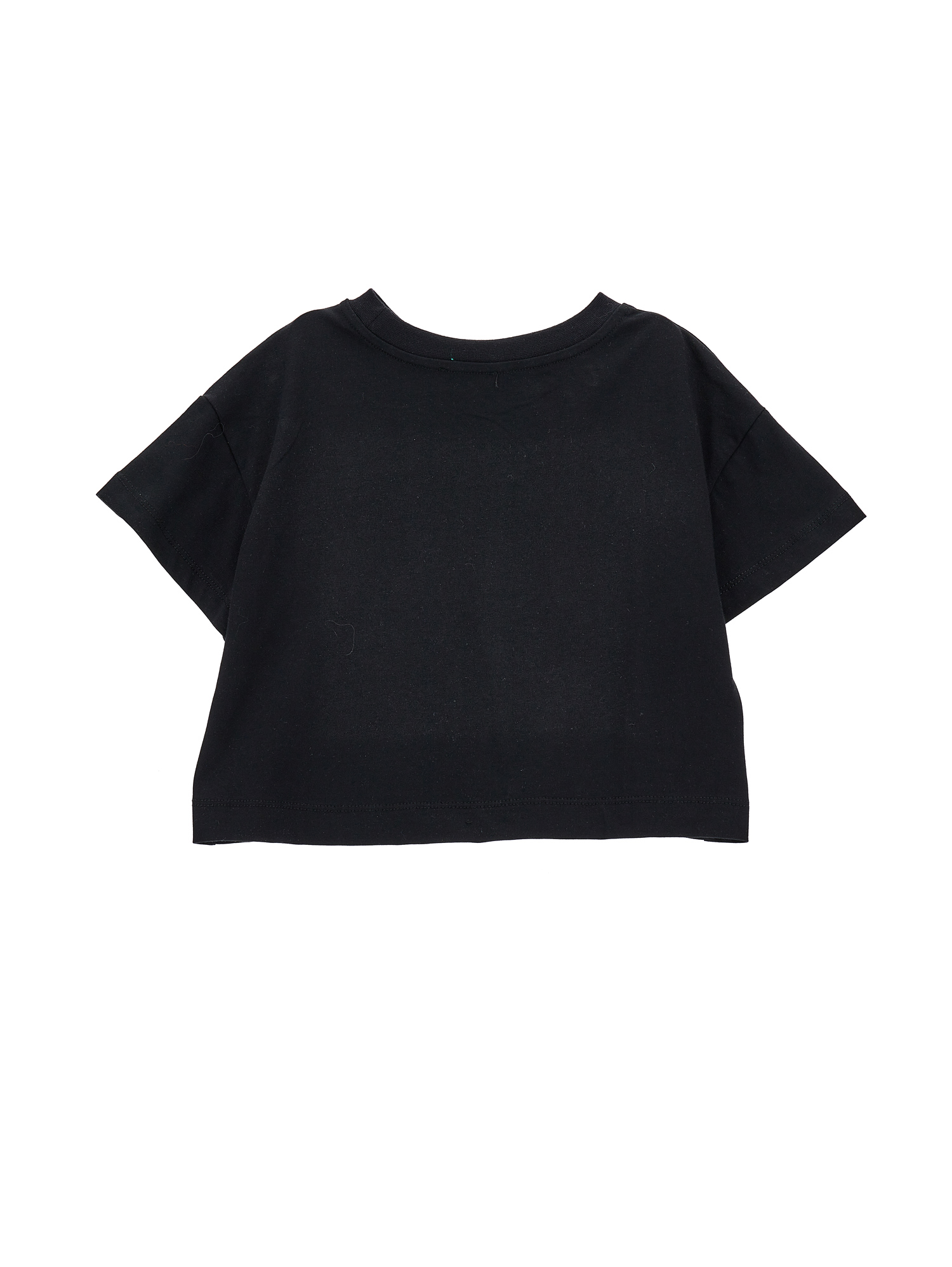 Shop Chiara Ferragni Eyestar Cropped T-shirt In Black