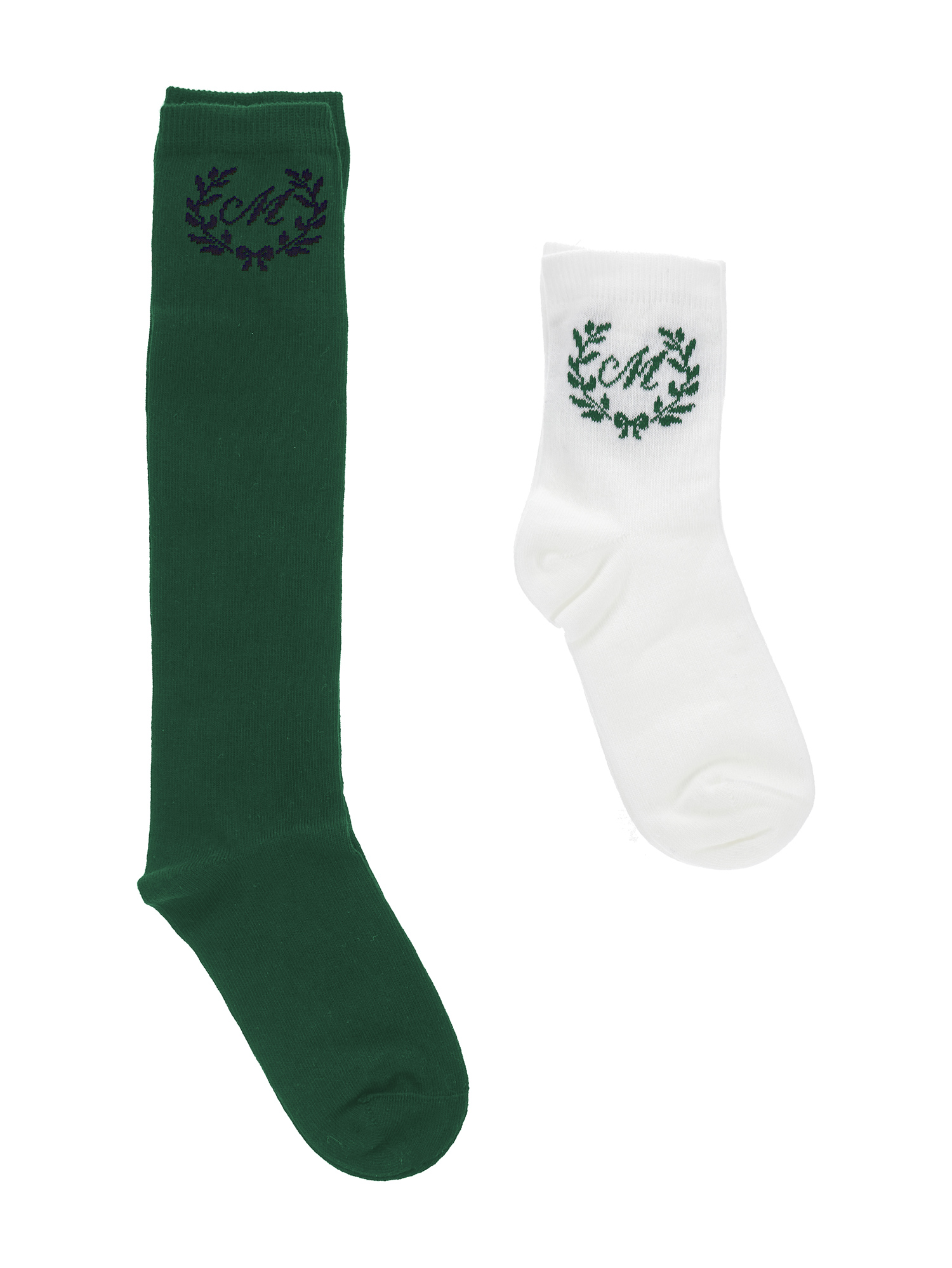 Monnalisa Cotton Socks Set In White