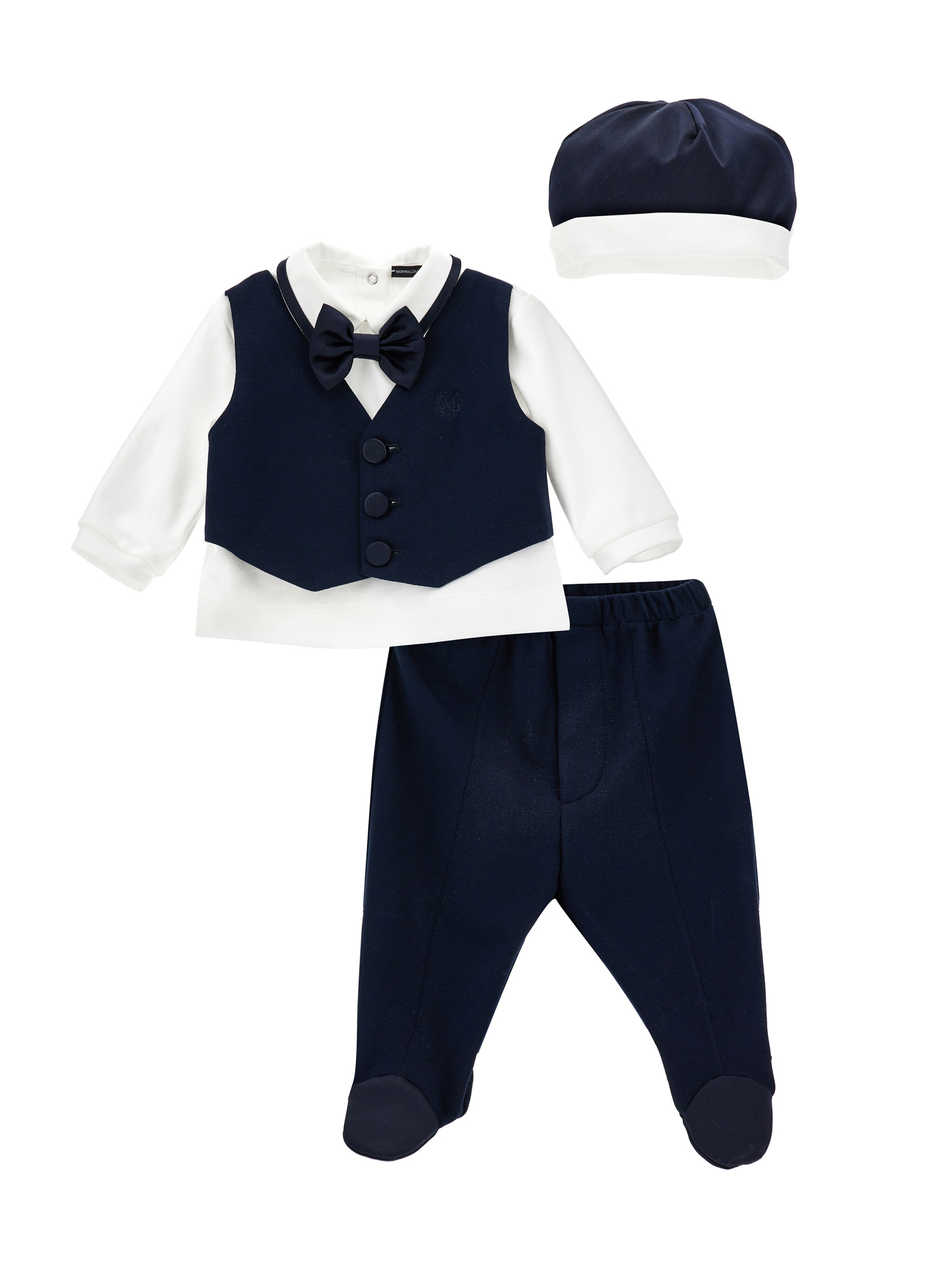 Monnalisa Kids'   Complete Jumpsuit With Bow In Black