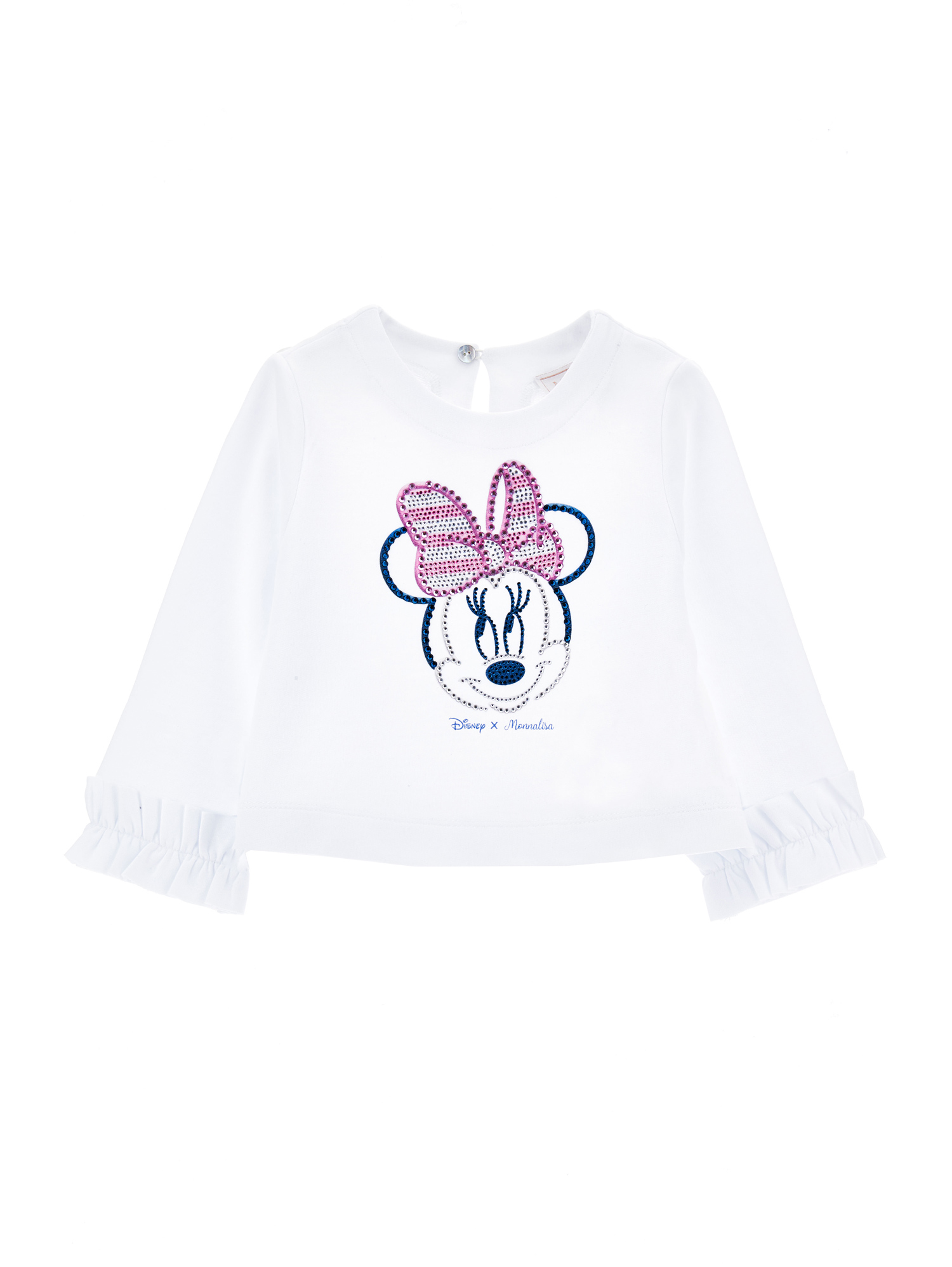 Monnalisa Minnie Sweatshirt In White