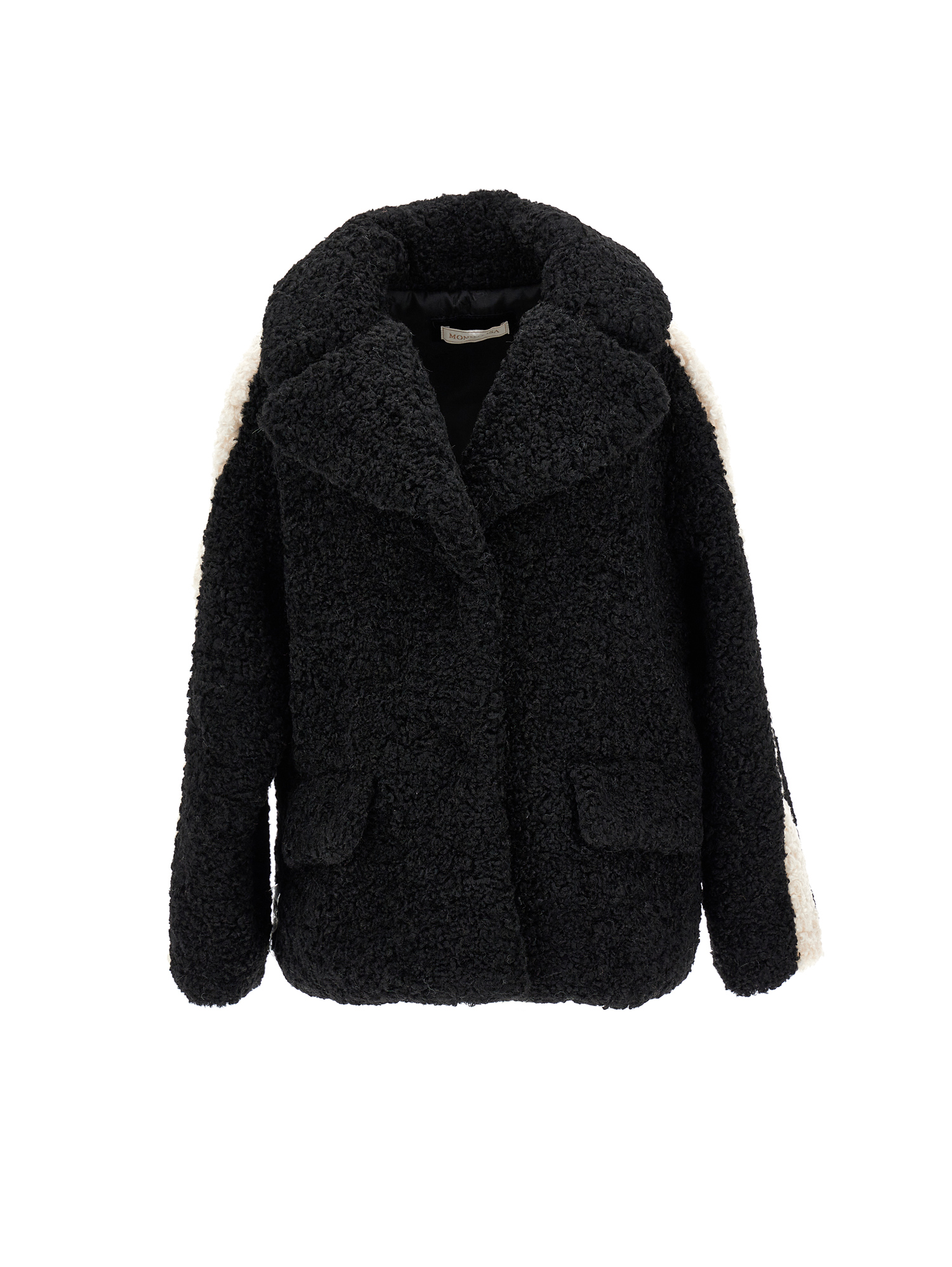 Monnalisa Giacca peluche con collo revers