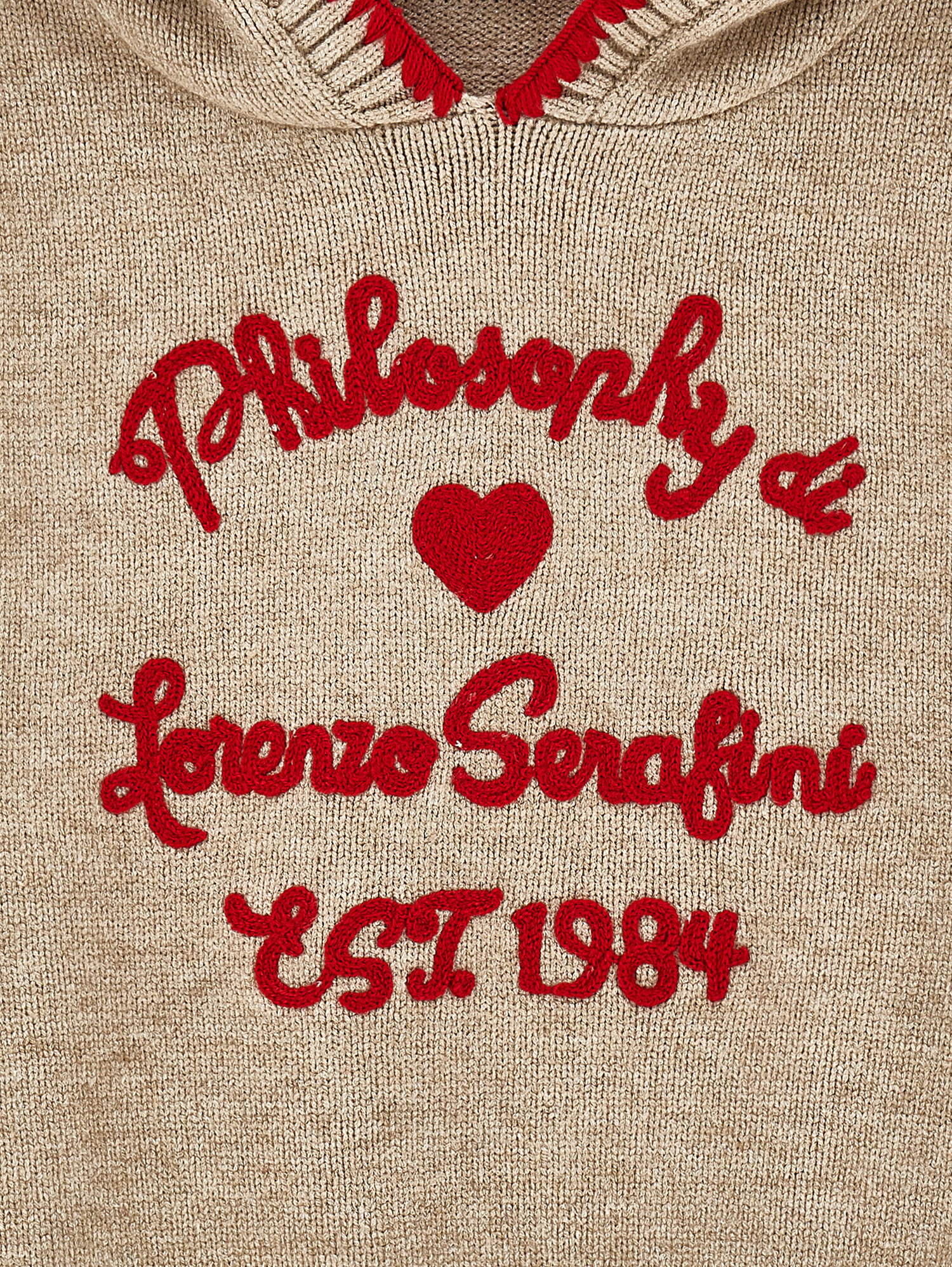 Philosophy Di Lorenzo Serafini Philosophy Kids  Embroidered Hoodie In Neutral