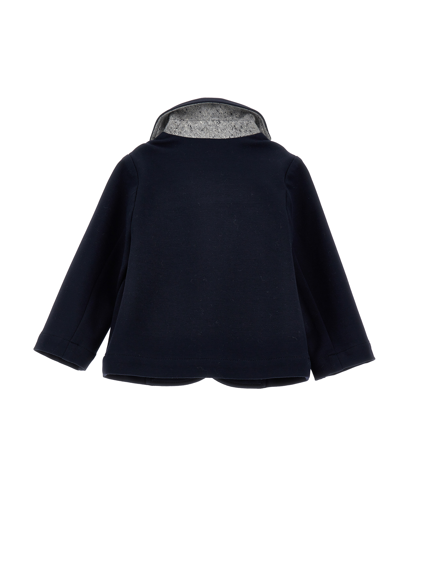 Monnalisa Unlined Milano Stitch Blazer In Dark Blue