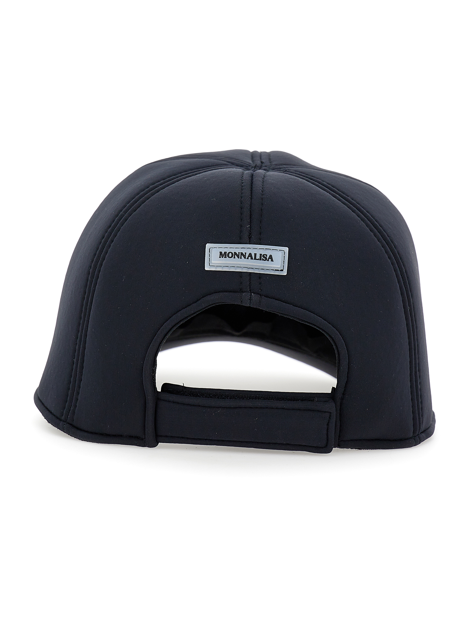 Monnalisa Rhinestone Neoprene Cap In Black