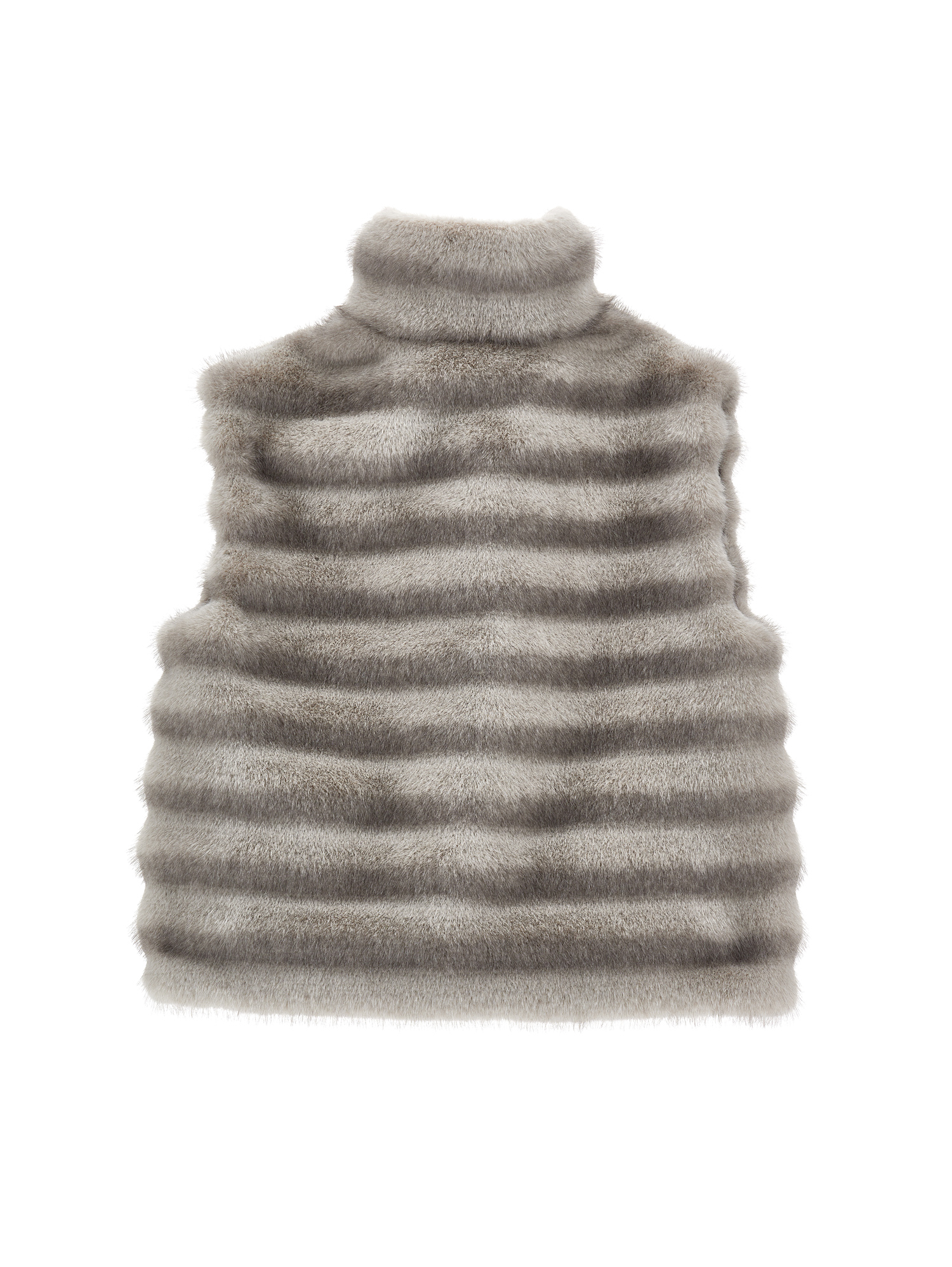 Monnalisa Plush Vest In Gray