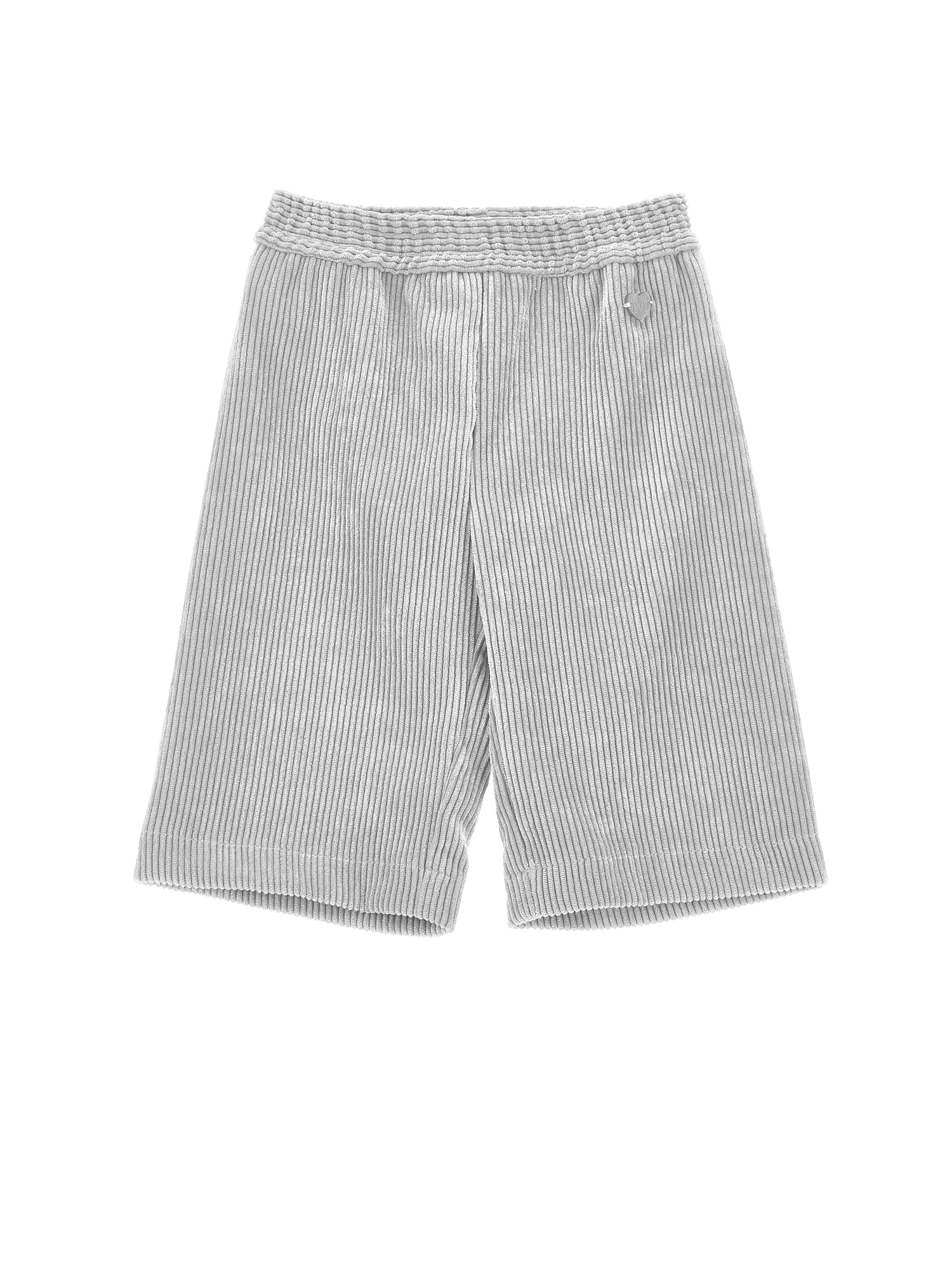 Monnalisa Corduroy Palazzo Trousers In Grey
