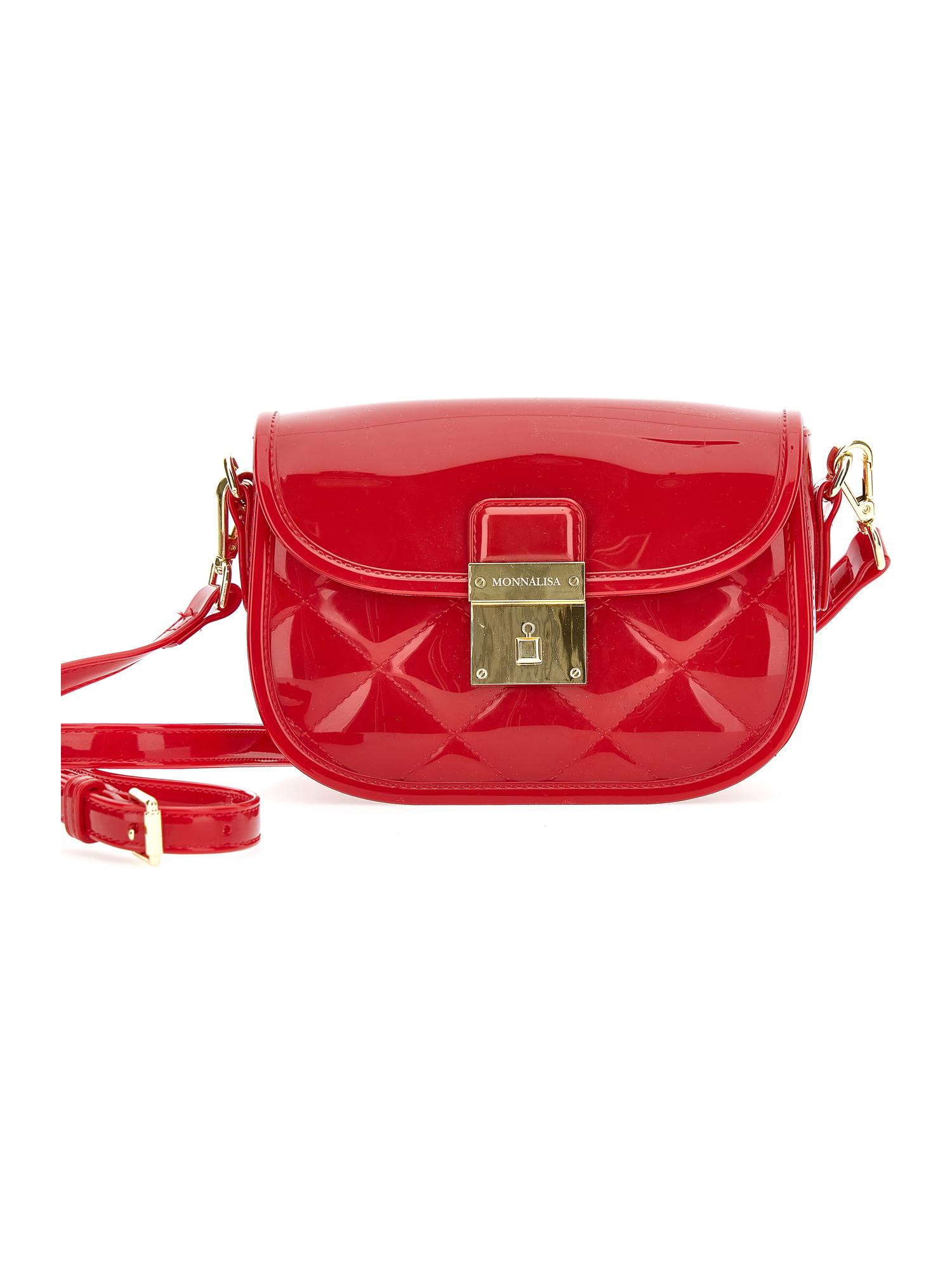 Monnalisa Pvc Bag With Shoulder Strap In Red