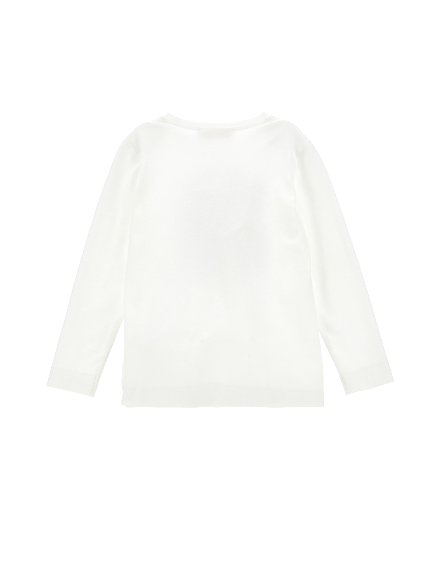 Monnalisa Graphic-print Long-sleeve T-shirt In Cream