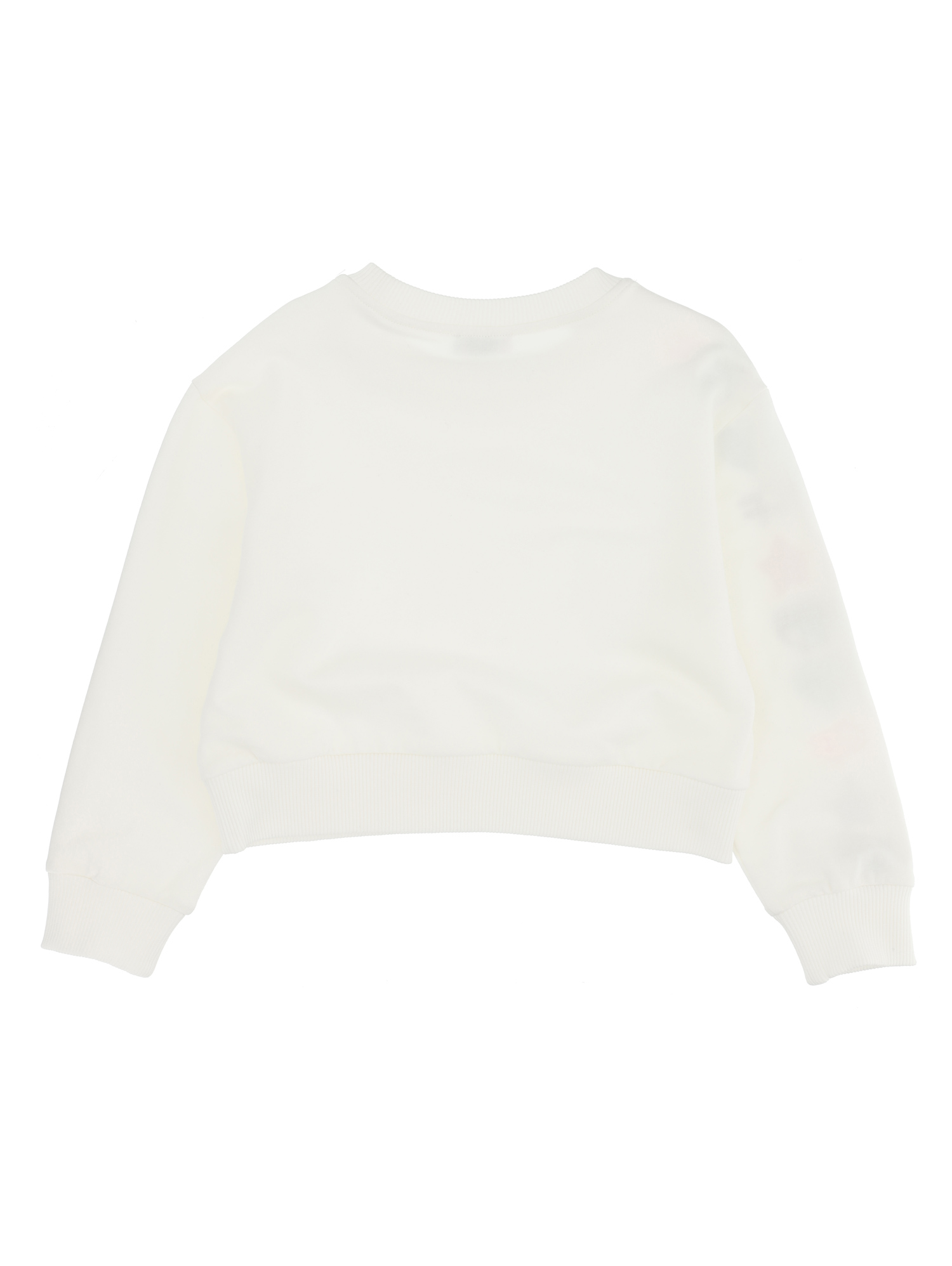 Shop Chiara Ferragni Cf Rainbow Embroidery Sweatshirt In Cream