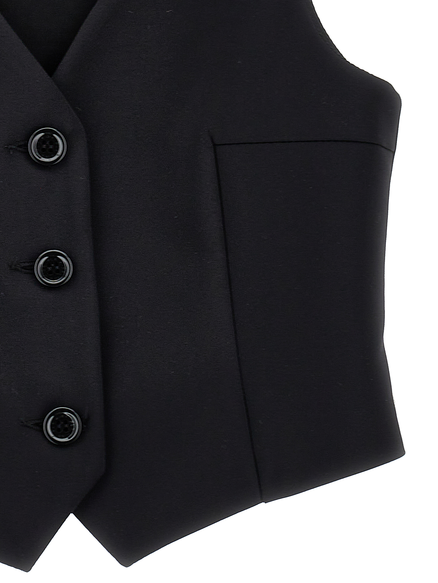 Philosophy Di Lorenzo Serafini Philosophy Kids  Elegant Fabric Vest In Black