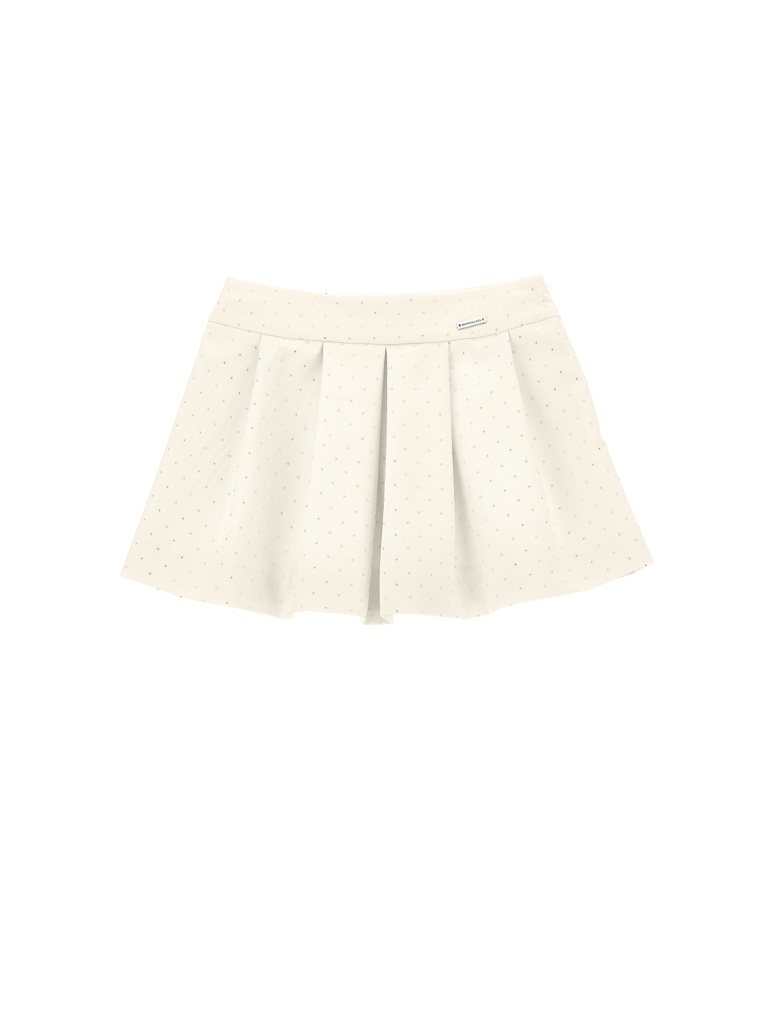 Monnalisa Minigonna viscosa con strass