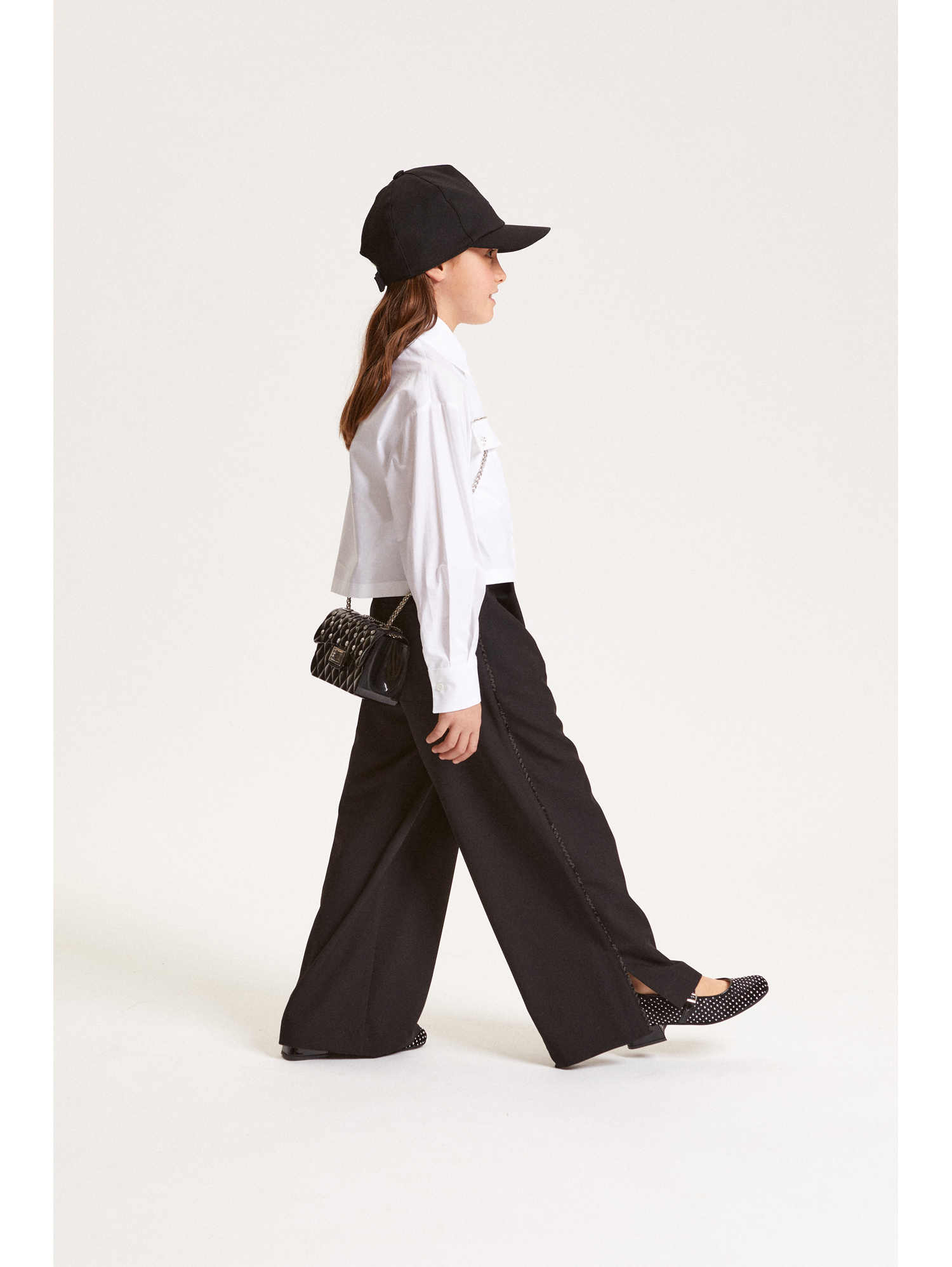Monnalisa Sequined Pants In Black