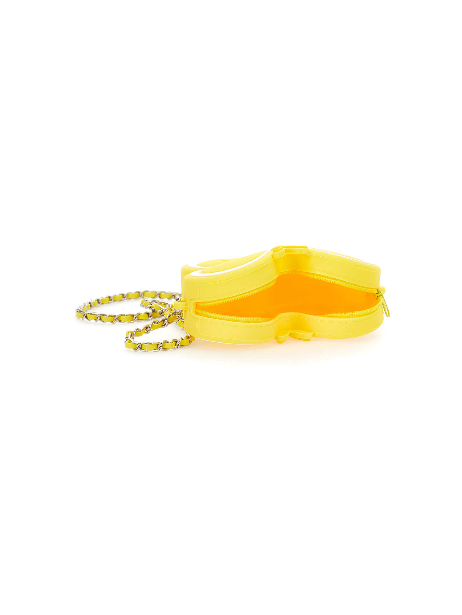 Monnalisa Butterfly Bag With Shoulder Strap In Light Yellow