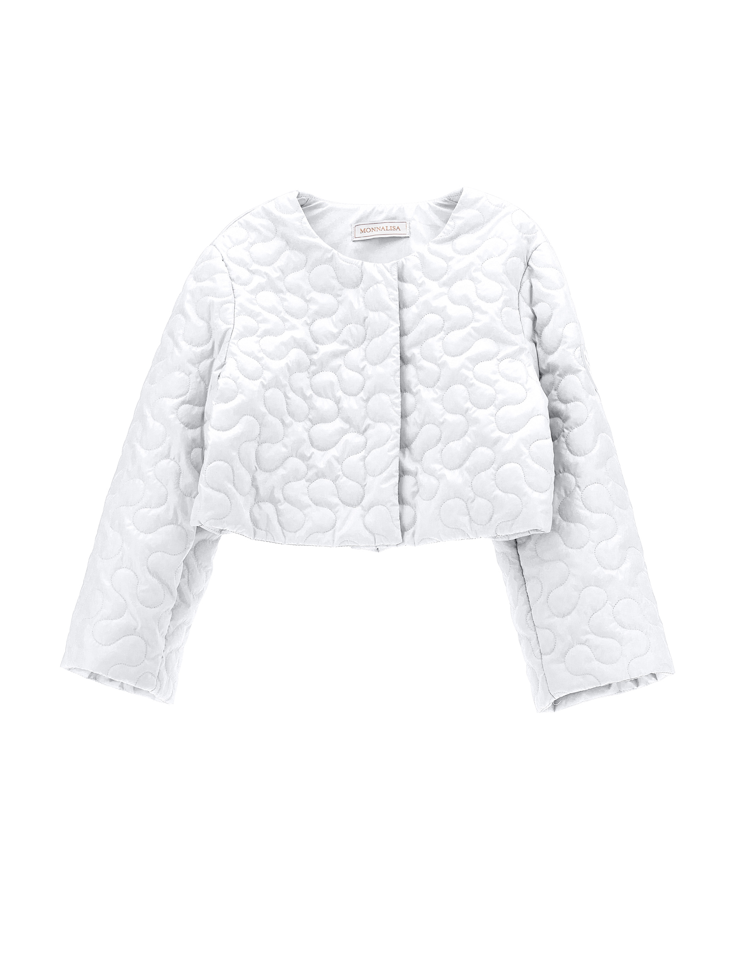 Monnalisa Extra Light Quilted Jacket In White