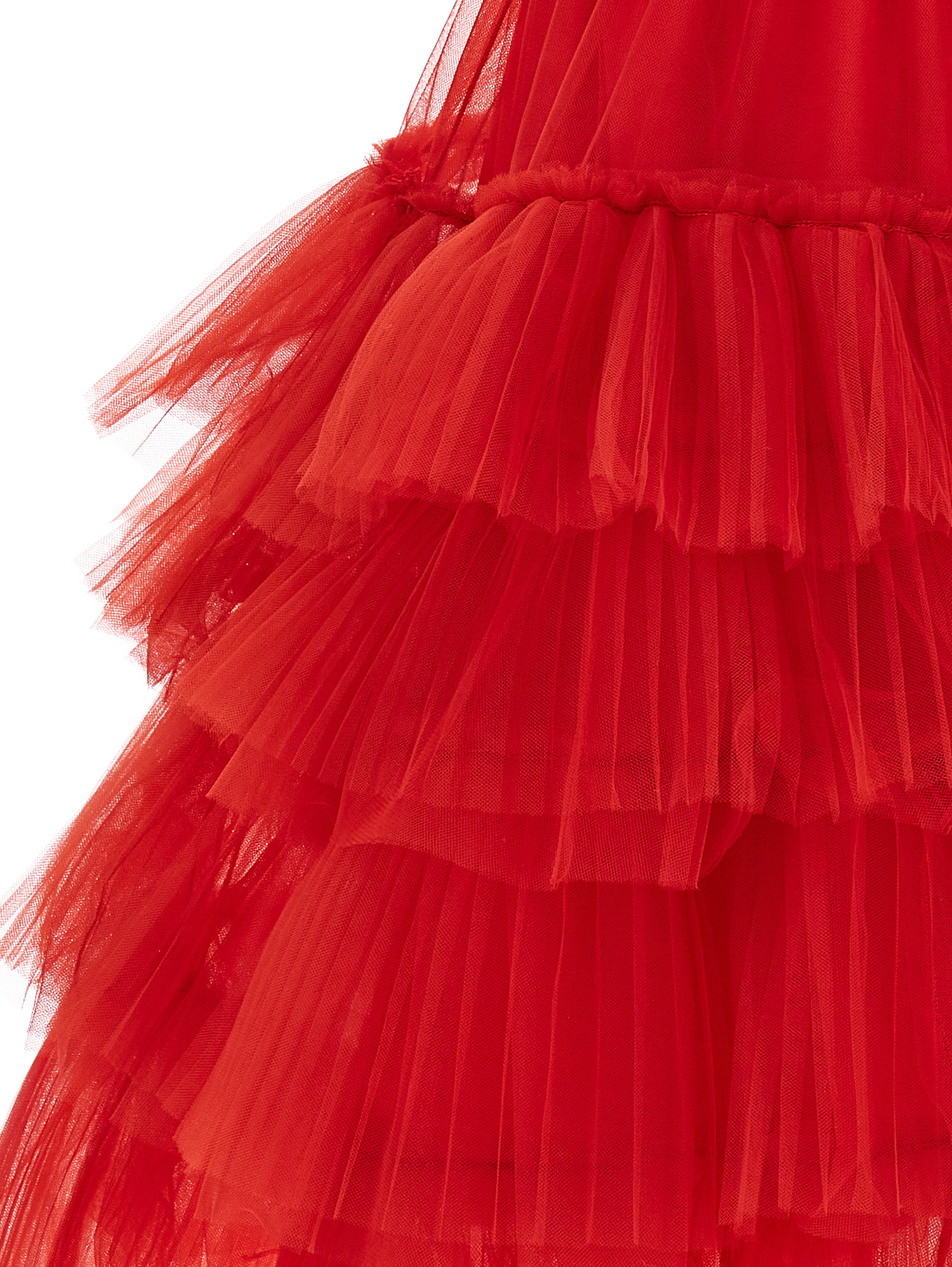 Tulle dress with jewel belt