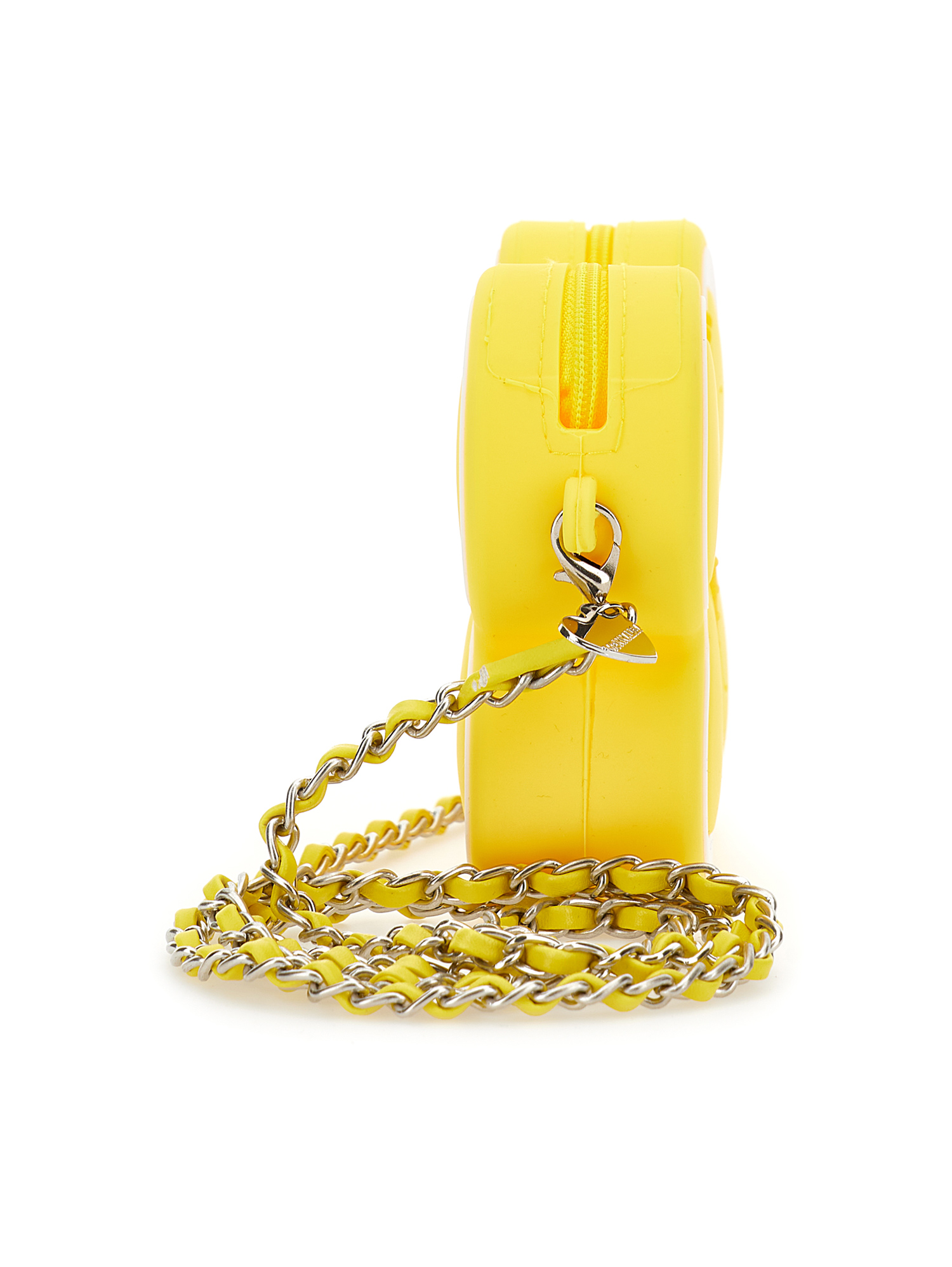 Monnalisa Butterfly Bag With Shoulder Strap In Light Yellow