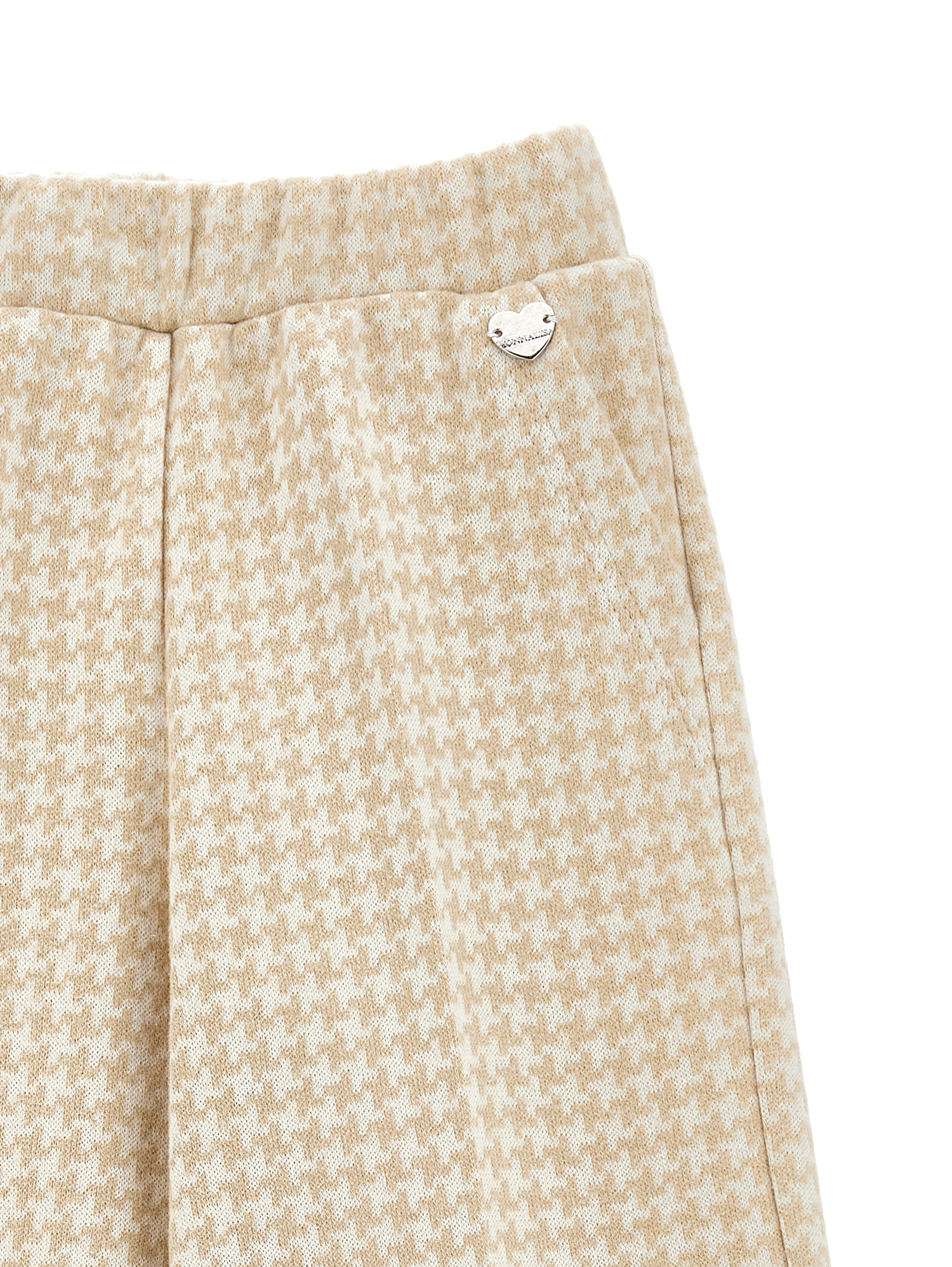 Monnalisa Knit Palazzo Trousers In White