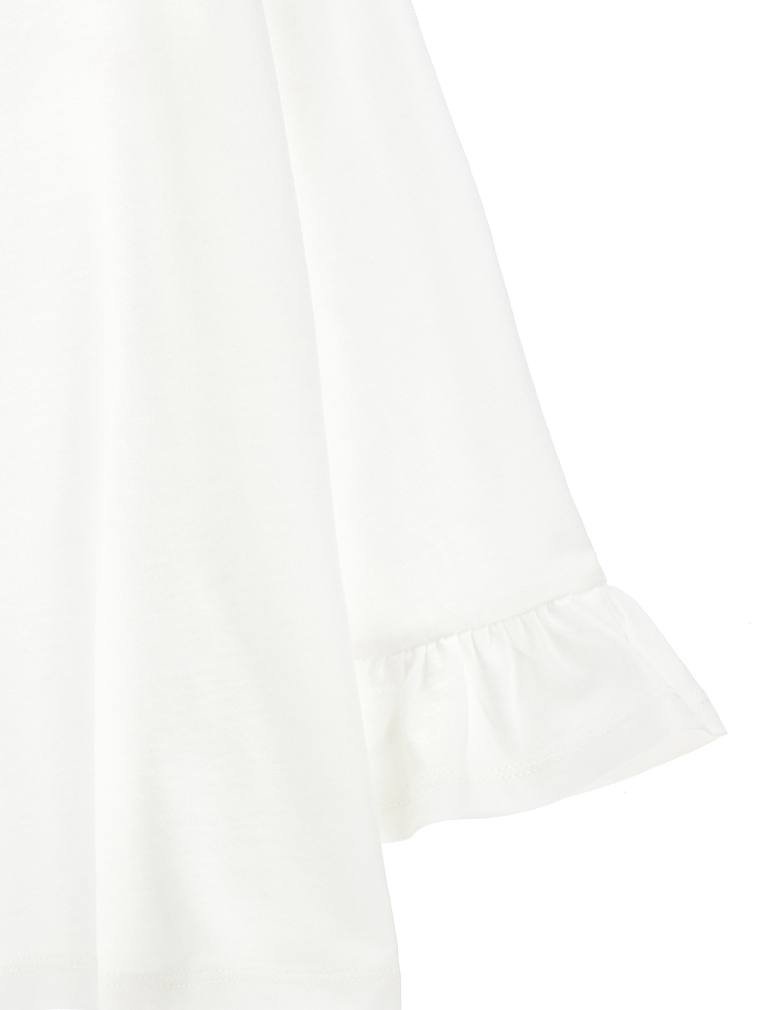 Monnalisa T-shirt And Leggings Set In Cream