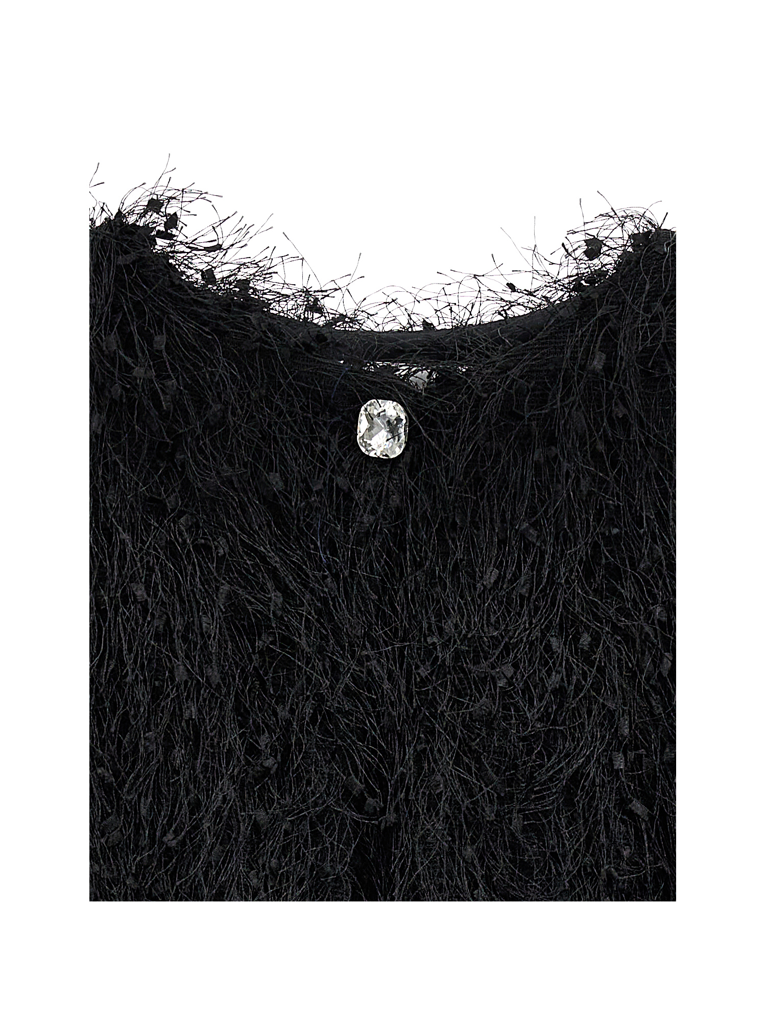 Monnalisa Bolero With Fringing In Black