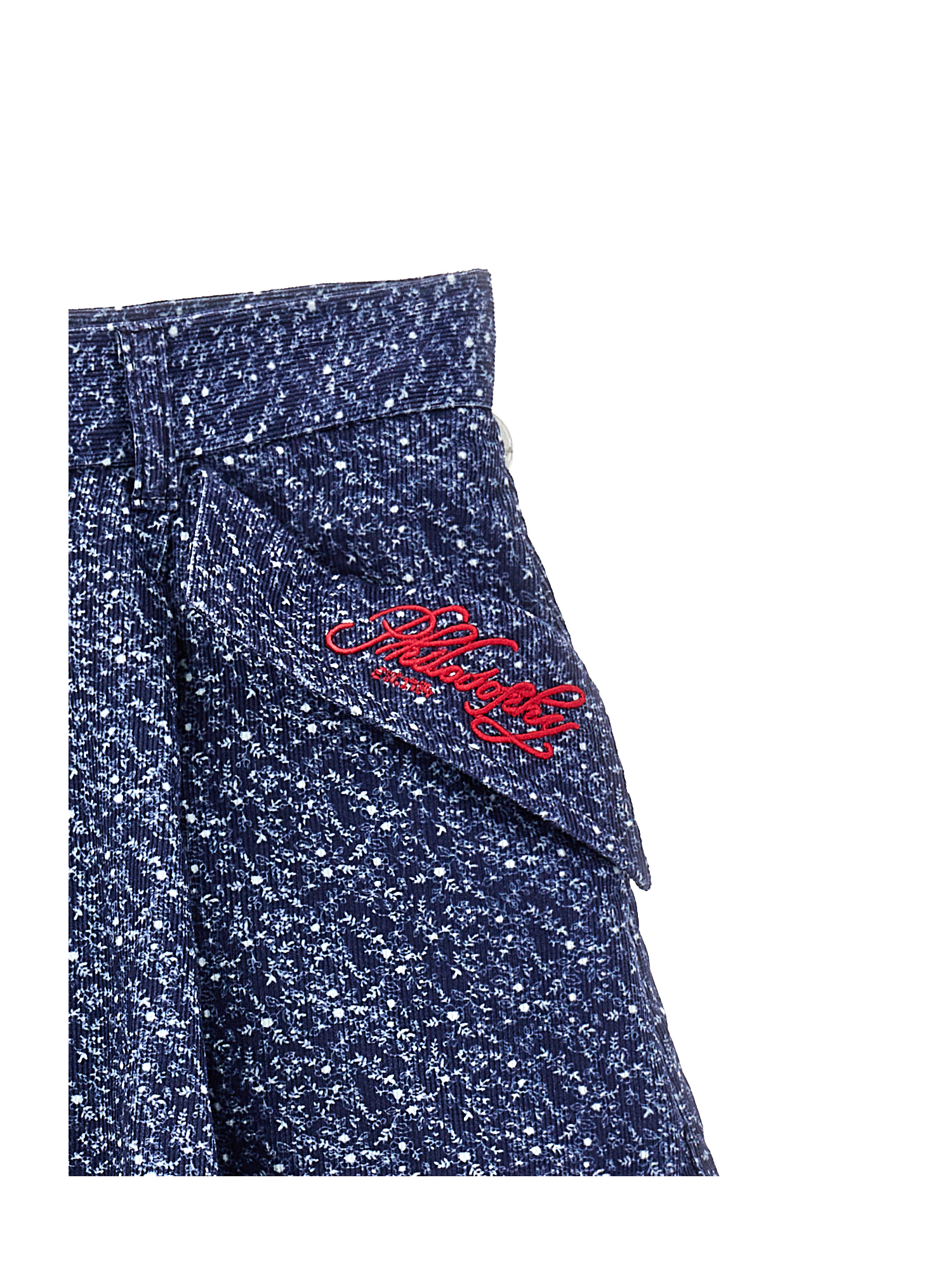 Philosophy Di Lorenzo Serafini Philosophy Kids Bermuda Shorts With Embroidered Pockets In Blue