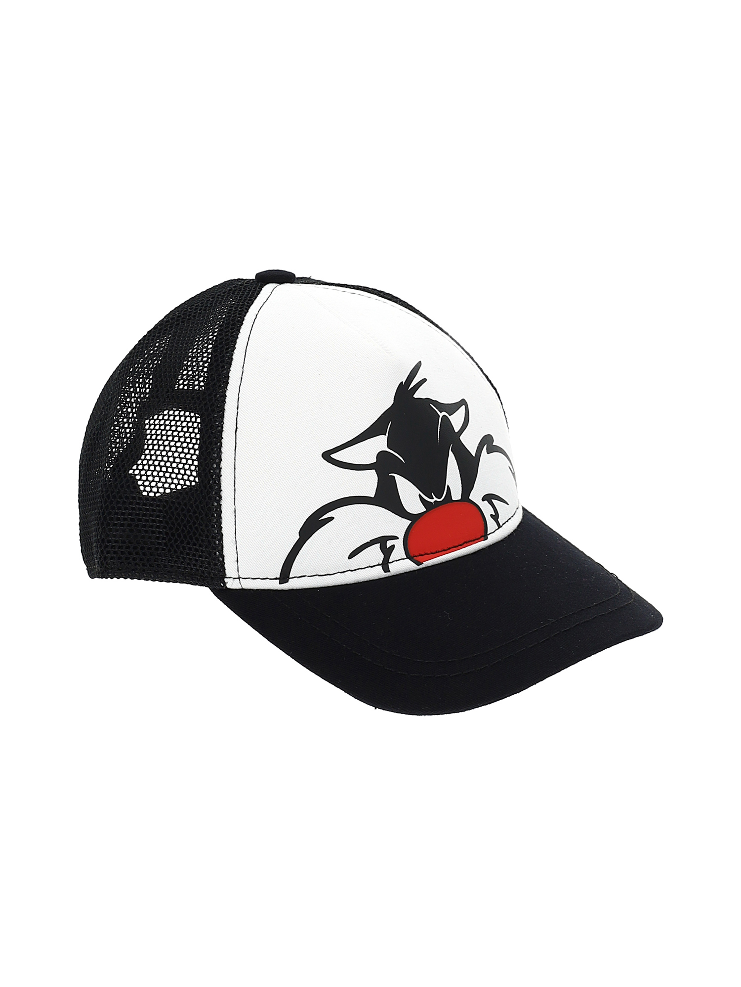 Monnalisa Sylvester Baseball Hat In Black + White