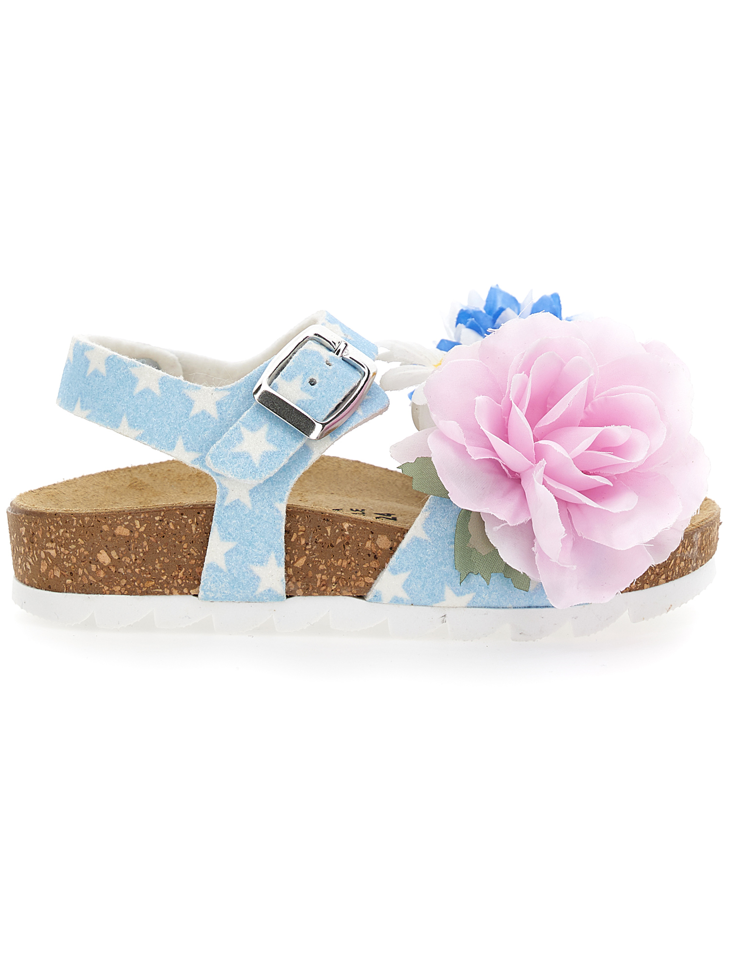 Sandali con fiori applicati sale