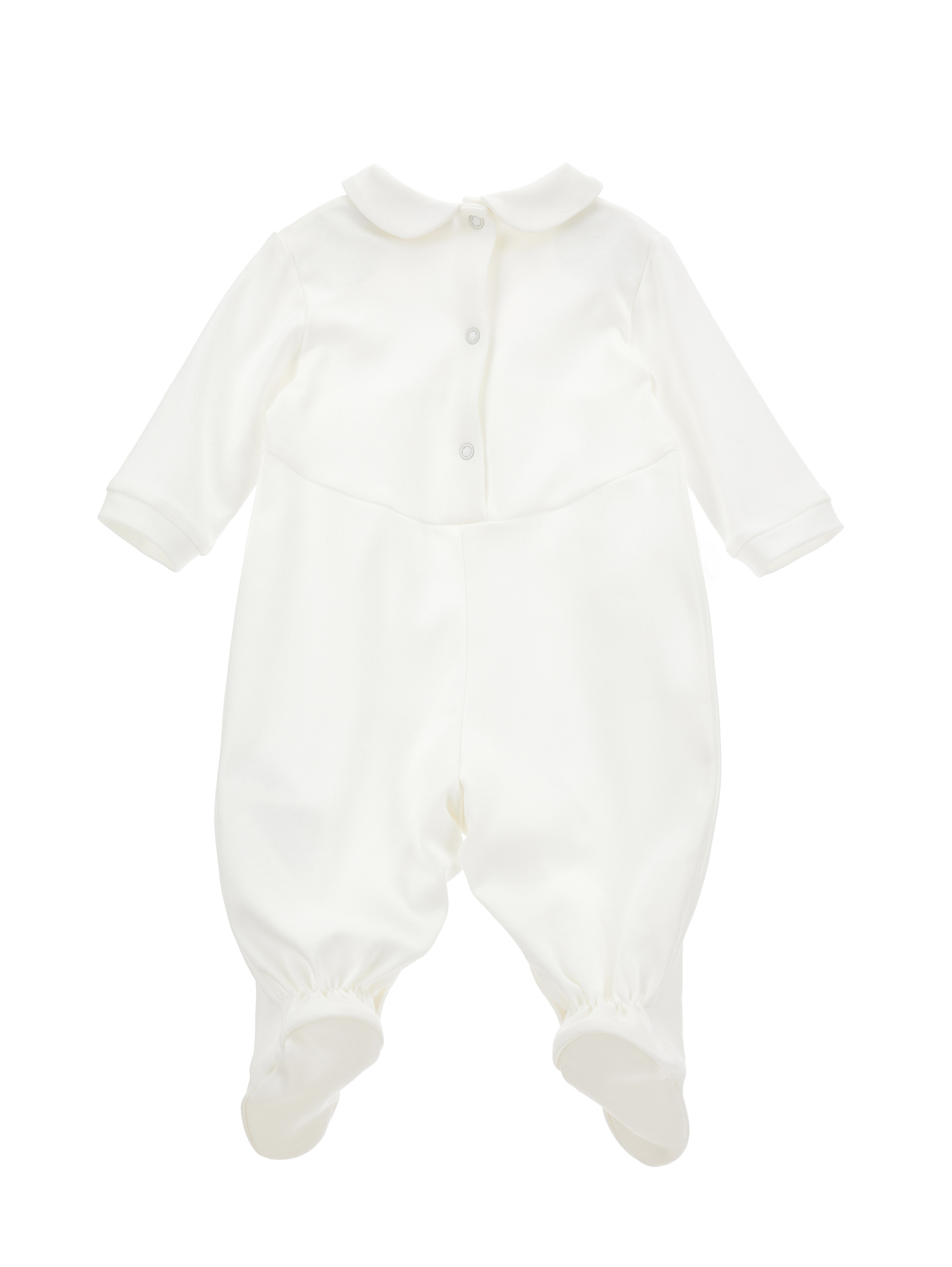 Monnalisa Playsuit With Tulle Details In Cream