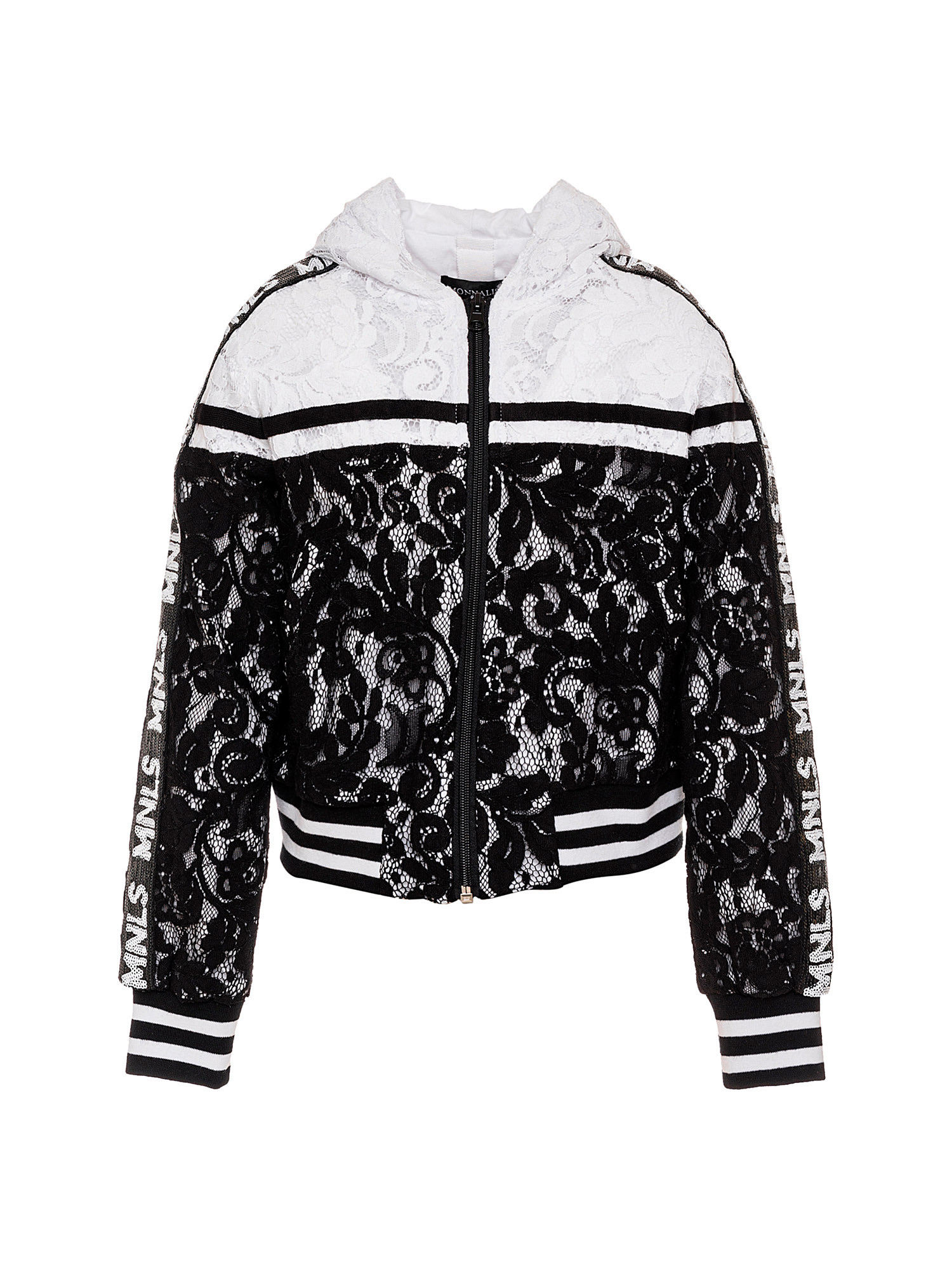 White lace bomber jacket outlet