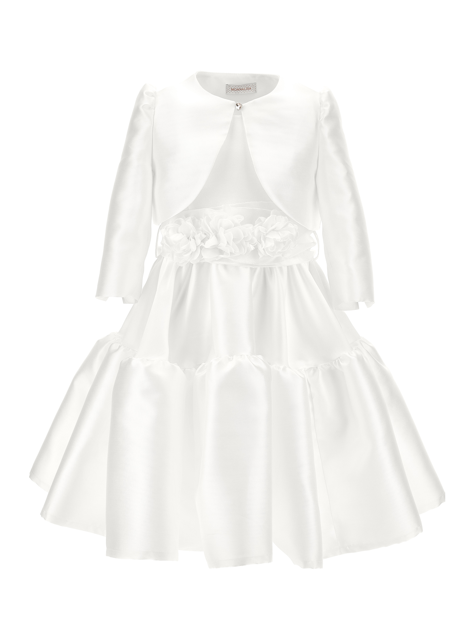 Monnalisa Dorothy Mikado Jacket In Cream
