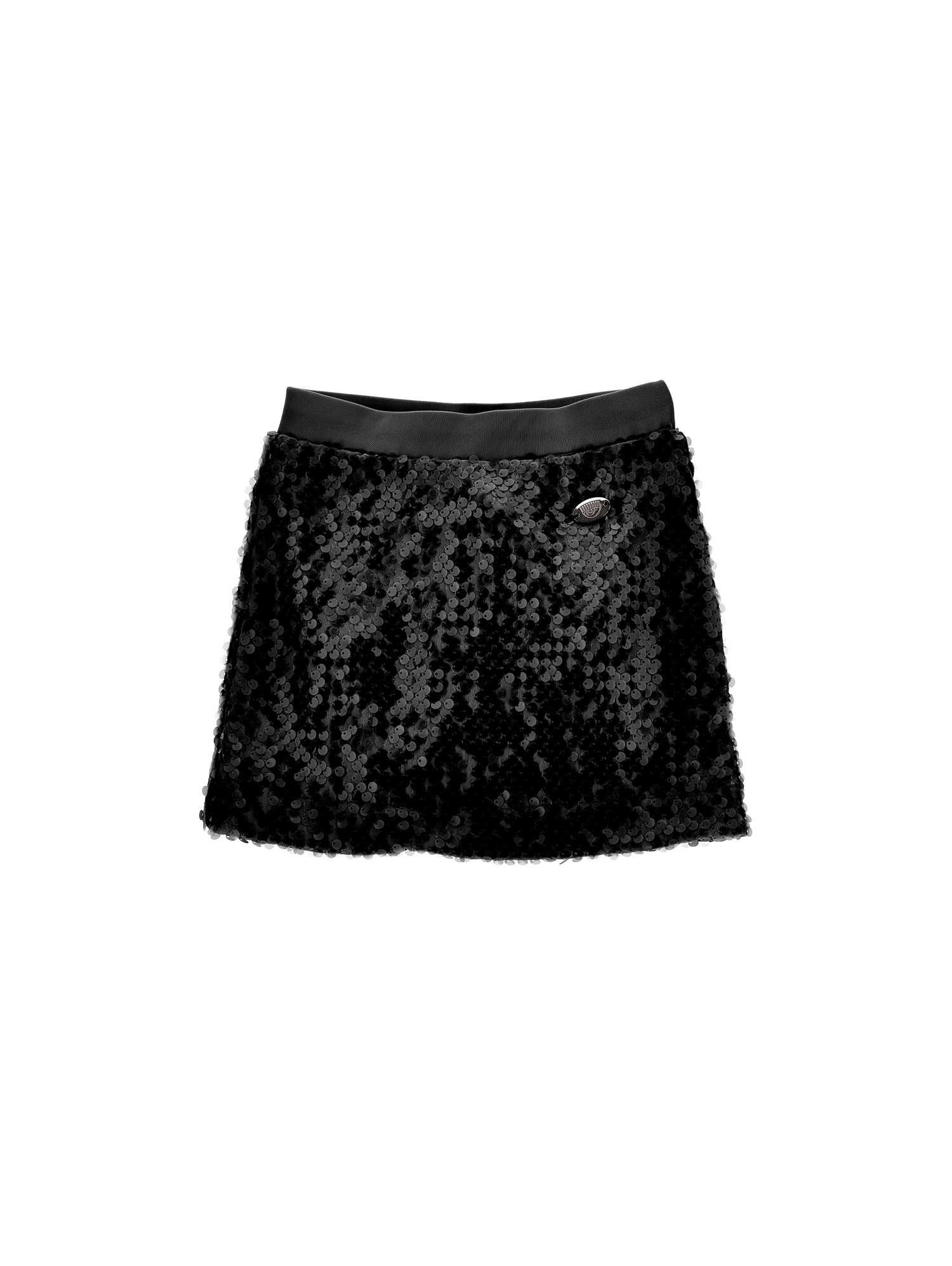 Chiara Ferragni Cf Party Sequin Skirt In Black