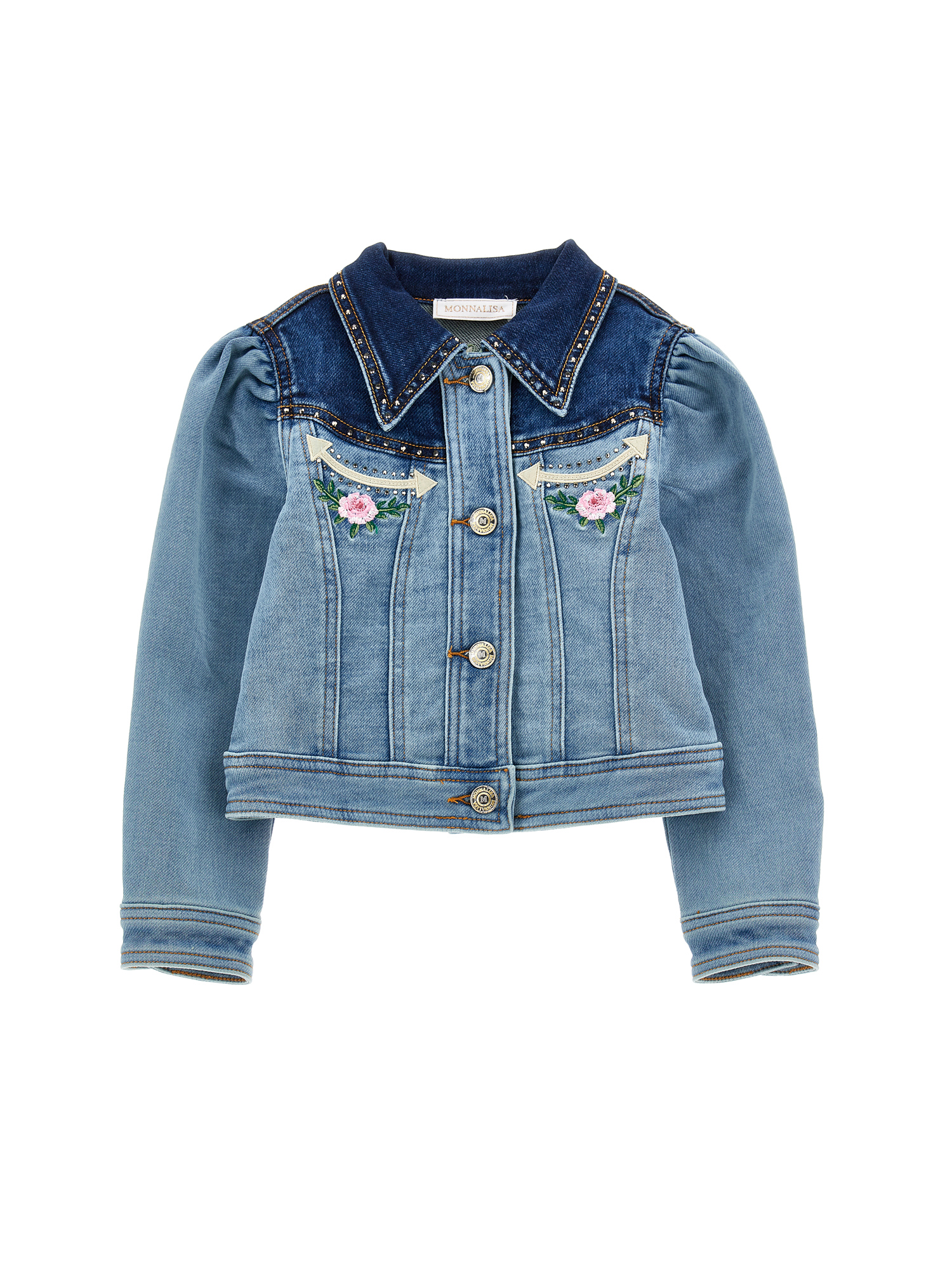 Monnalisa Giacchino denim felpa