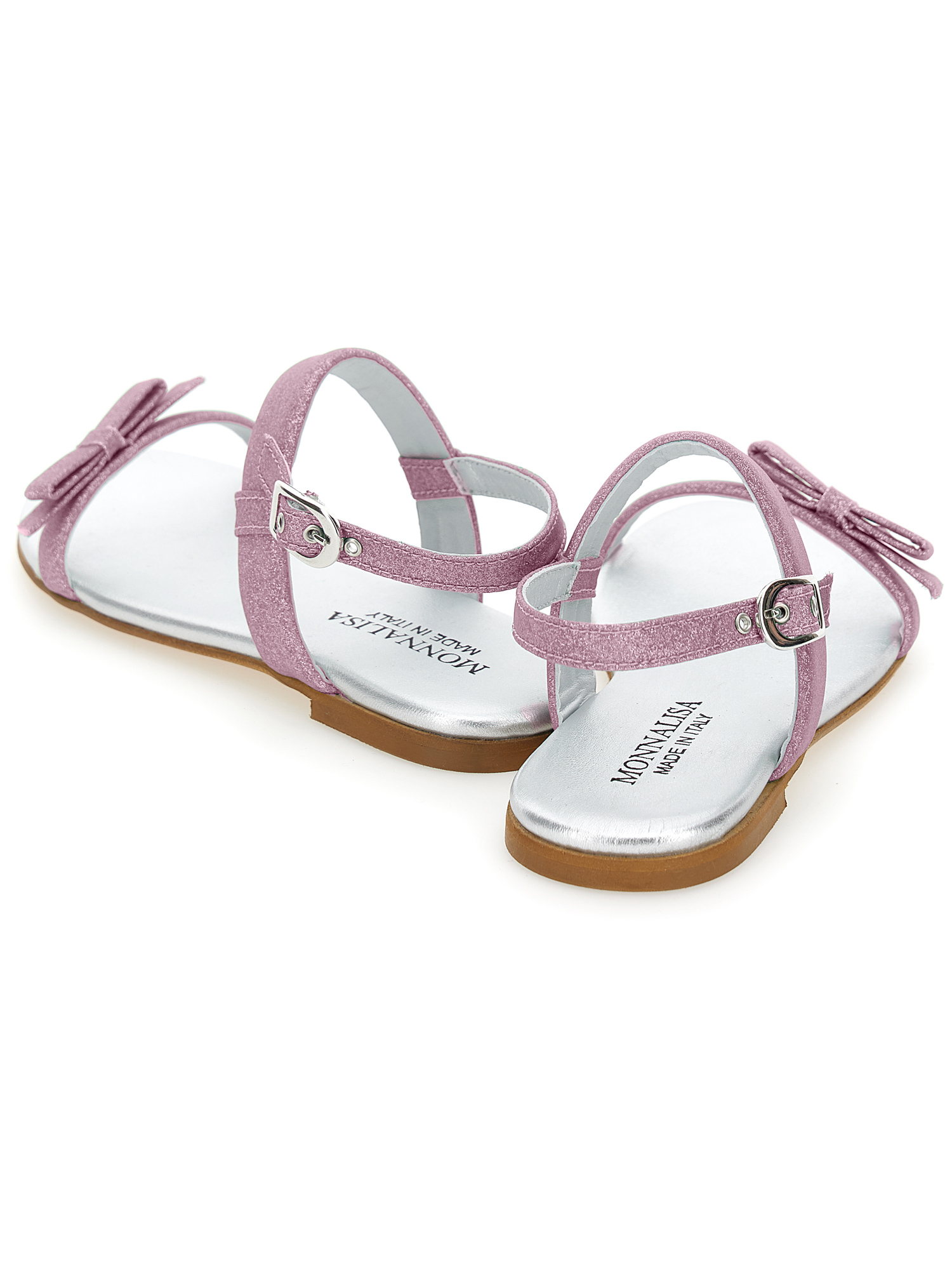 MONNALISA MONNALISA FINE GLITTER SANDALS