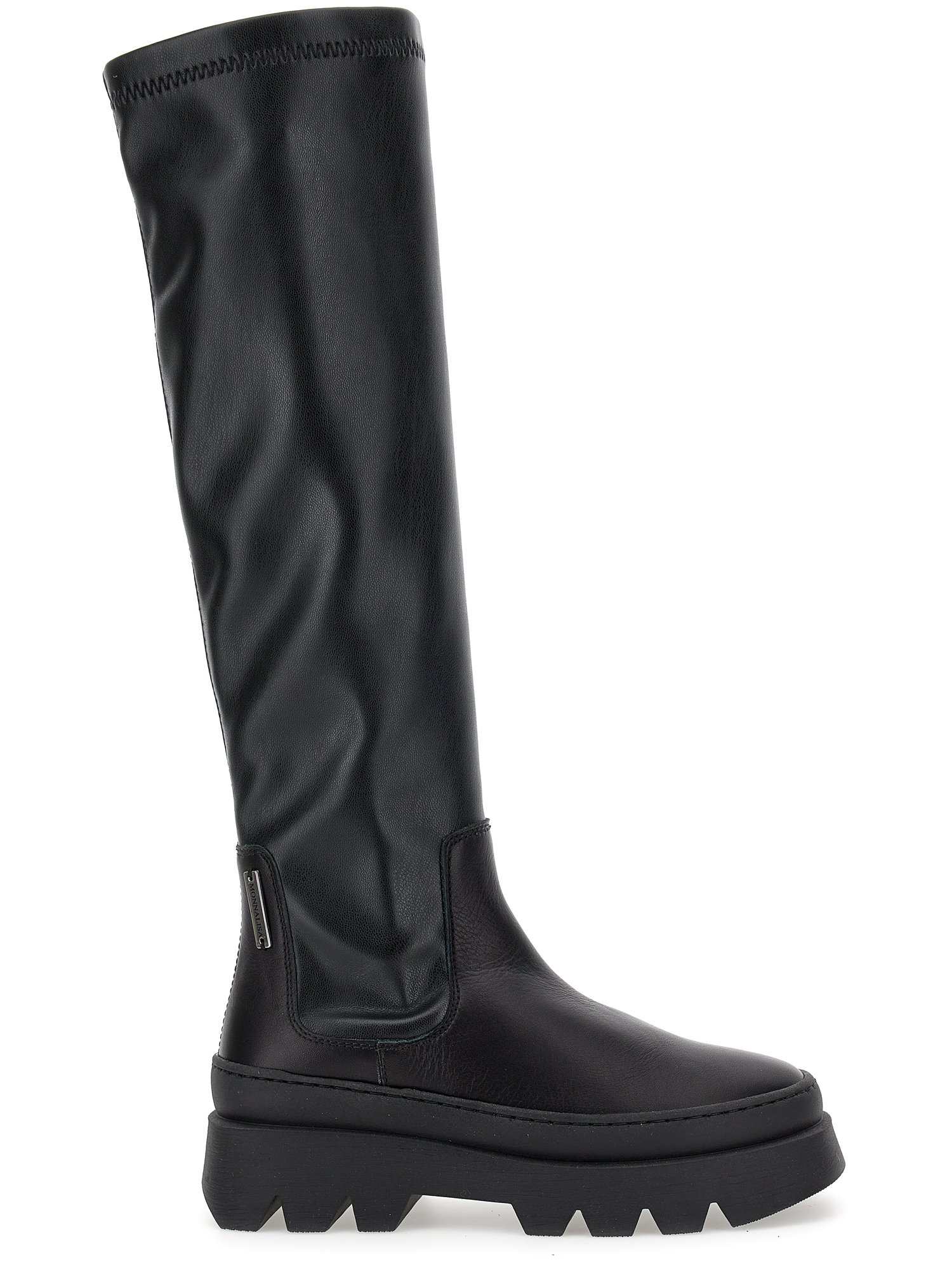 Monnalisa Nappa Knee-high Boots In Black
