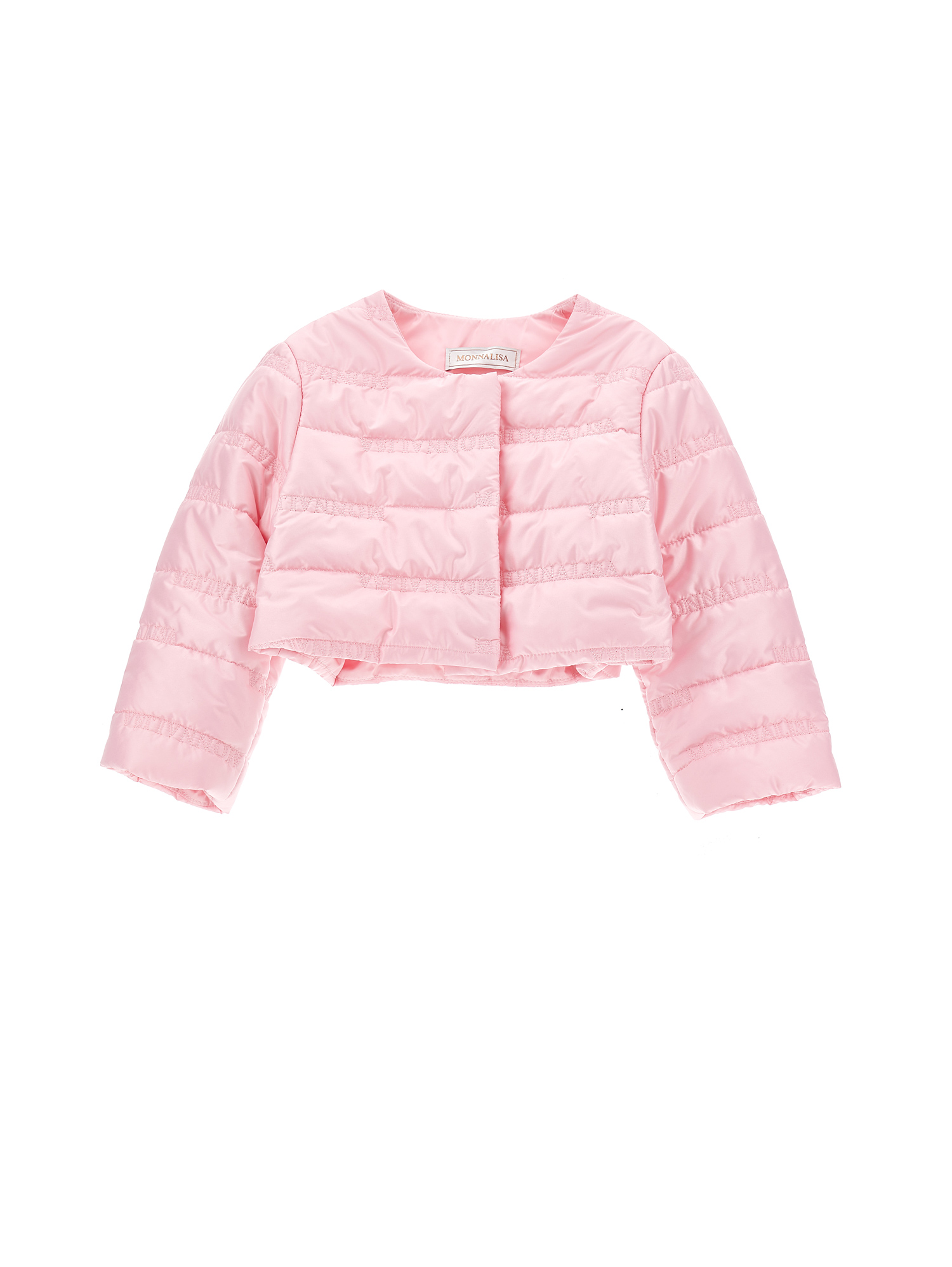Monnalisa Babies'   Extralight Quilted Jacket In Rosa Fairy Tale