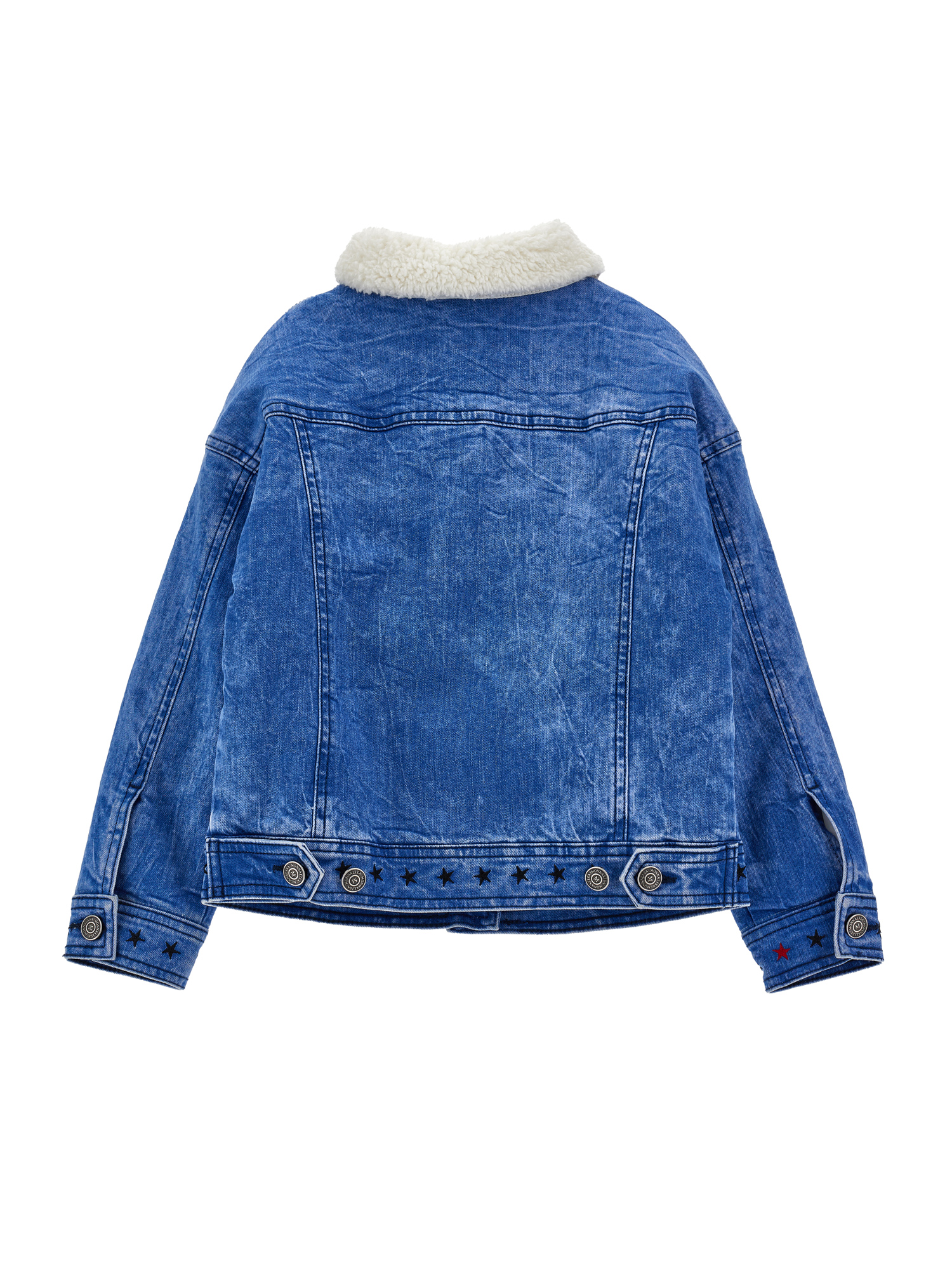 Topshop fur cheap lined denim jacket