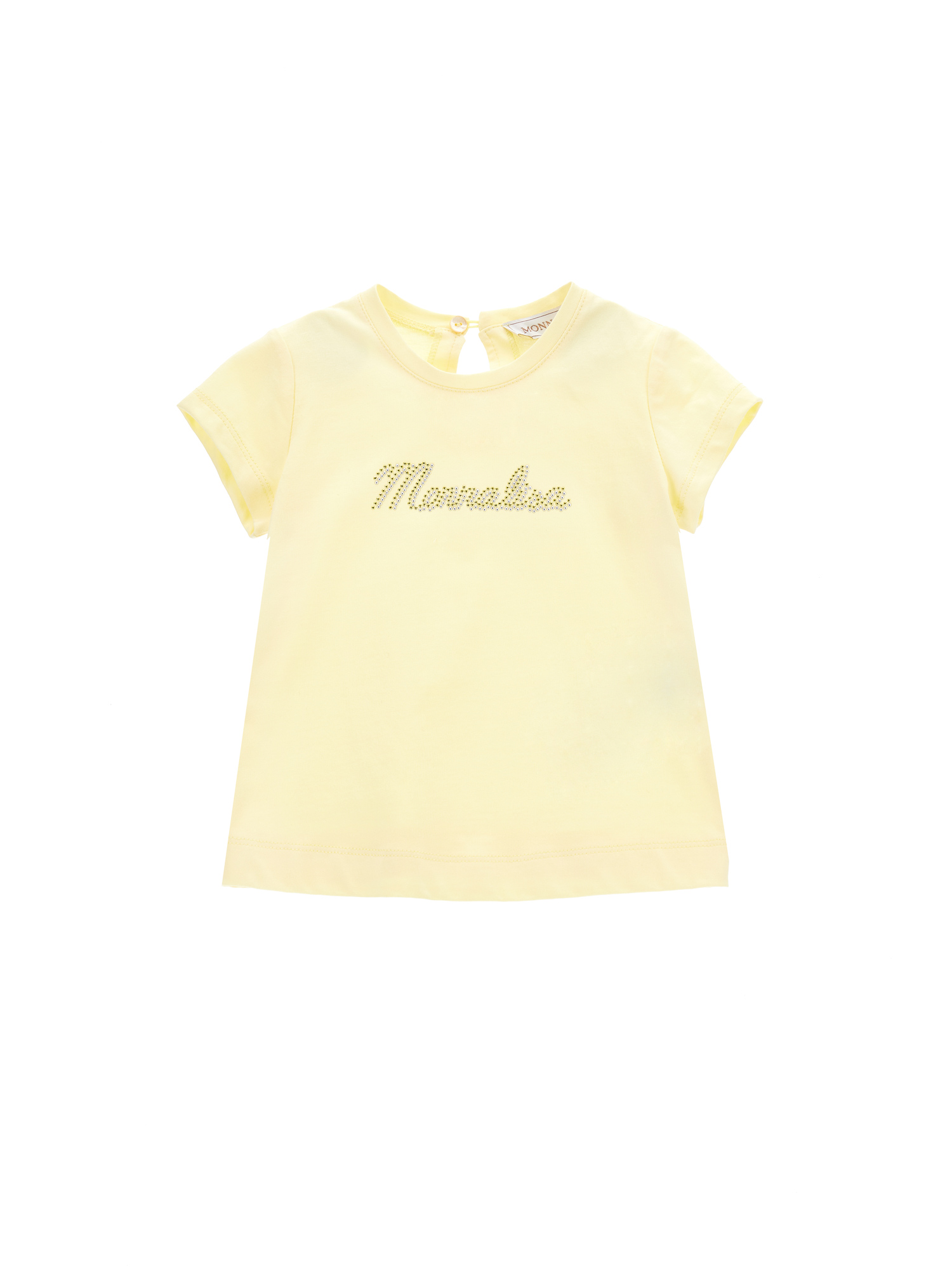 Monnalisa Kids'  Jersey T-shirt In Light Yellow