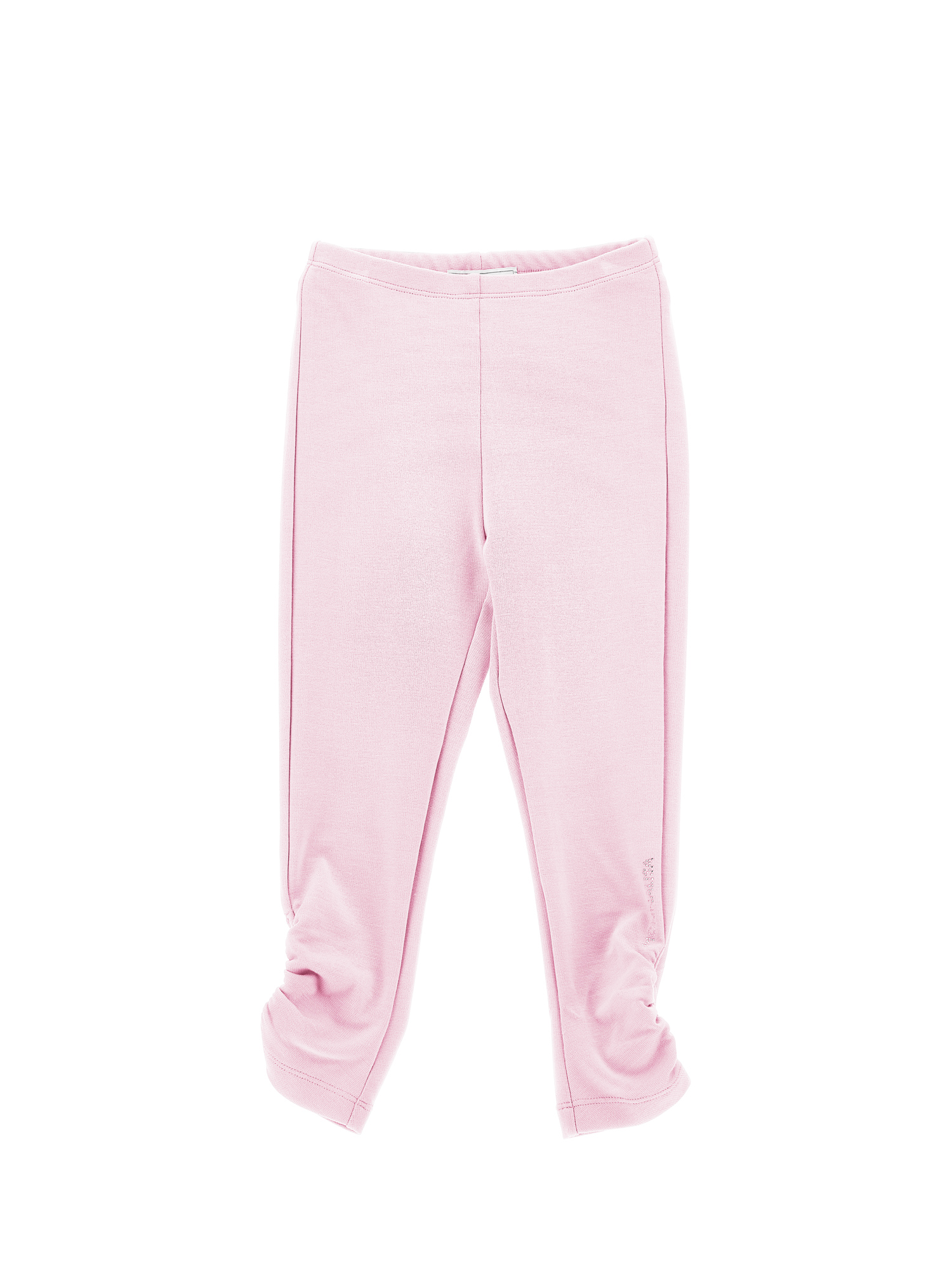 Monnalisa Ruched Milano Stitch Leggings In Rosa Fairy Tale