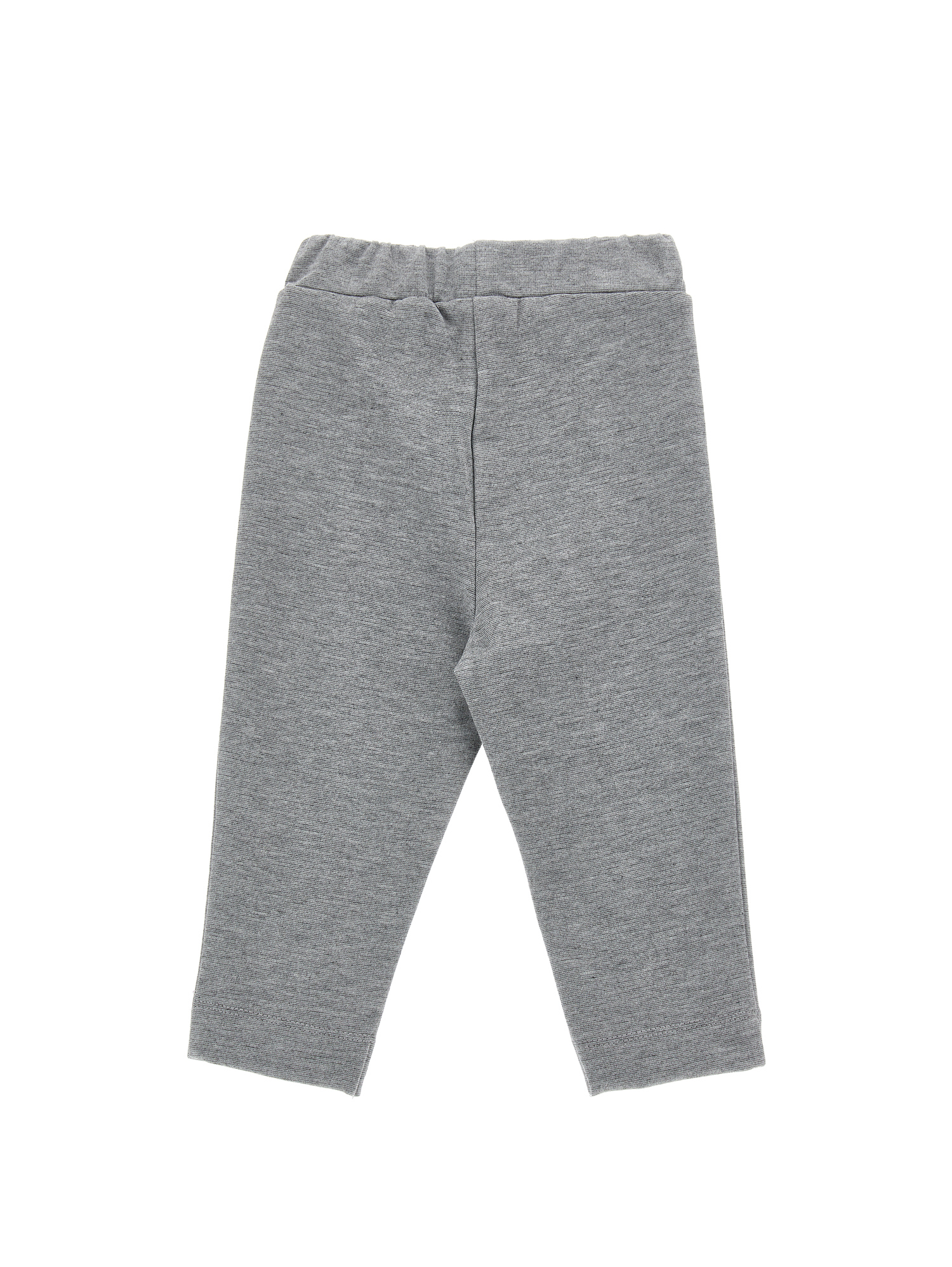 Monnalisa Milano Stitch Leggings In Grey + Pink