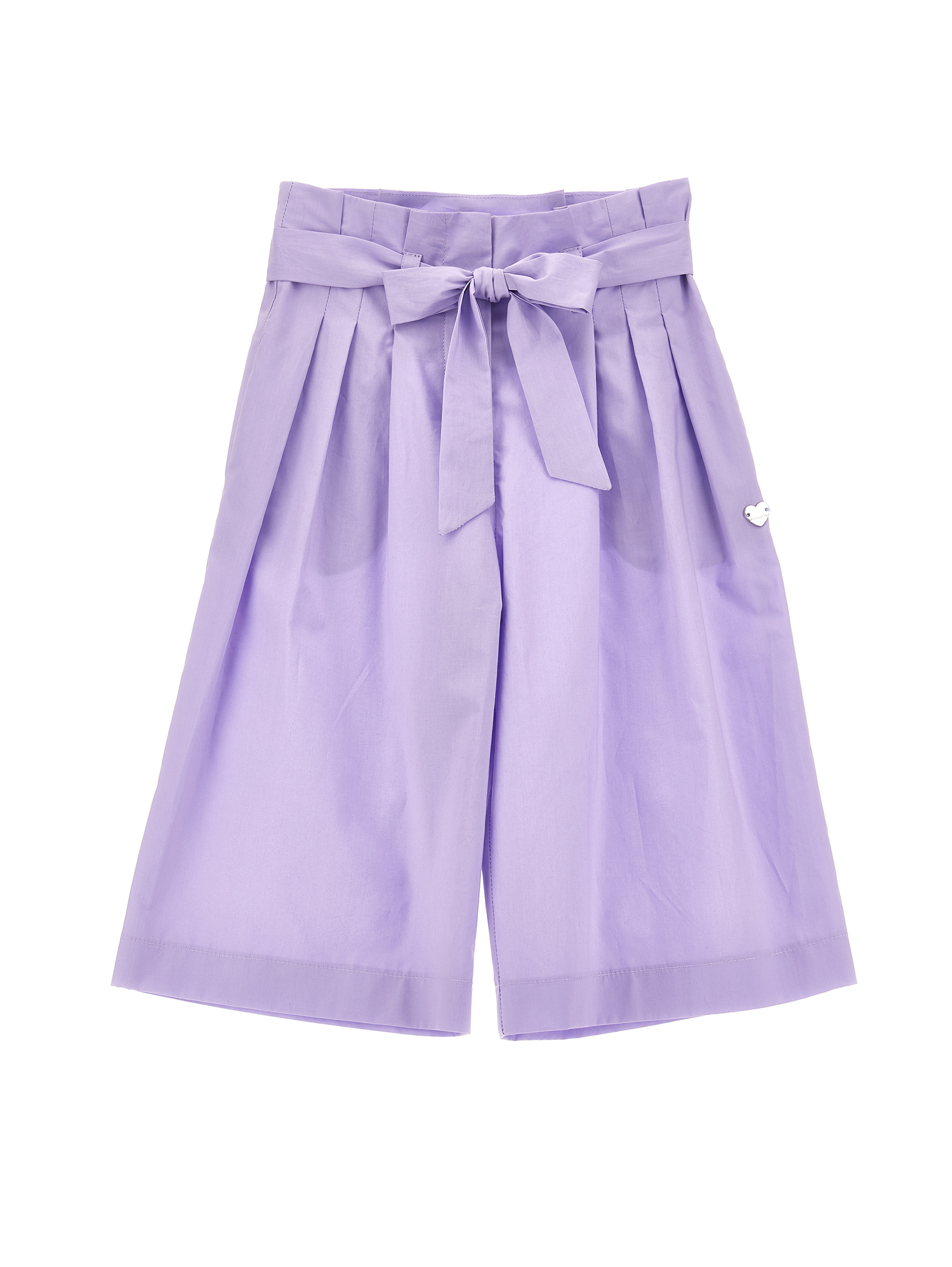 Monnalisa Pantaloni cropped tinta unita